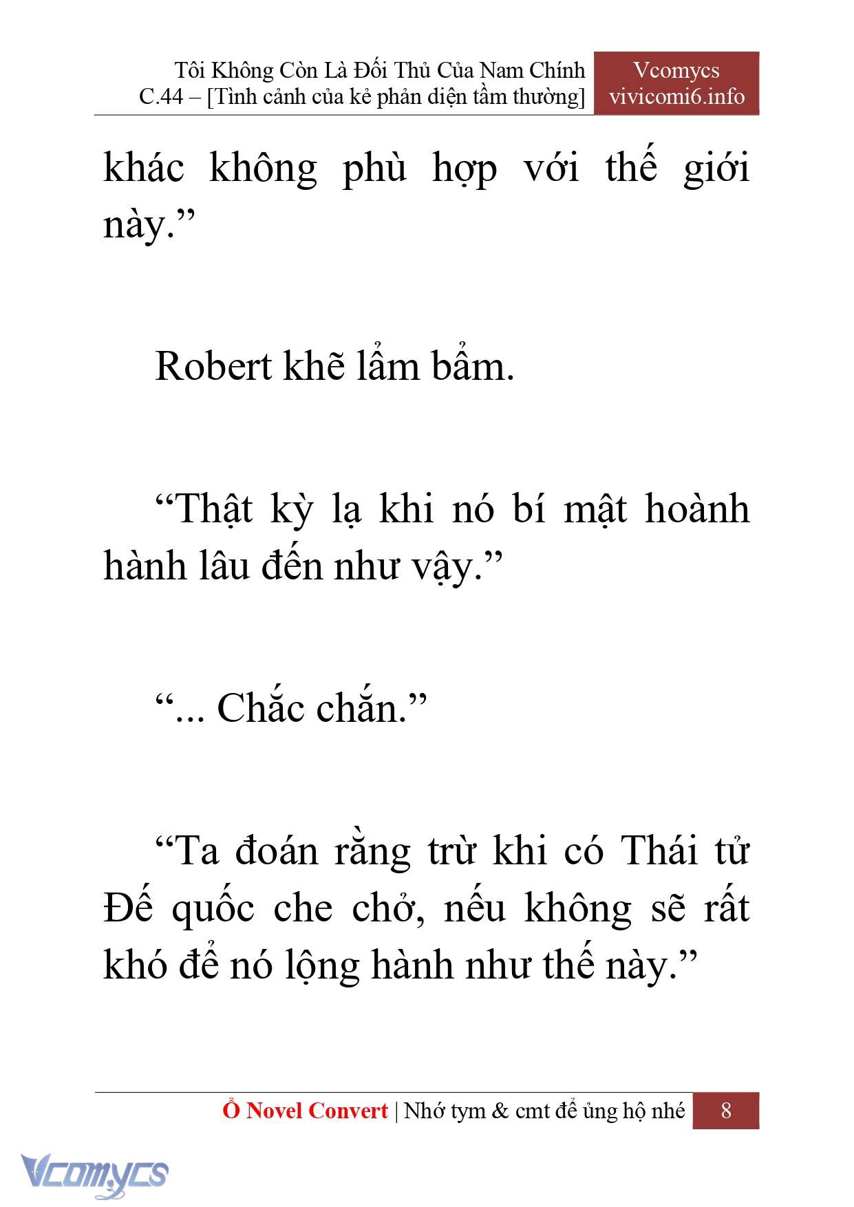 [Novel] Tôi Không Còn Là Đối Thủ Của Nam Chính Chapter  44 - 10