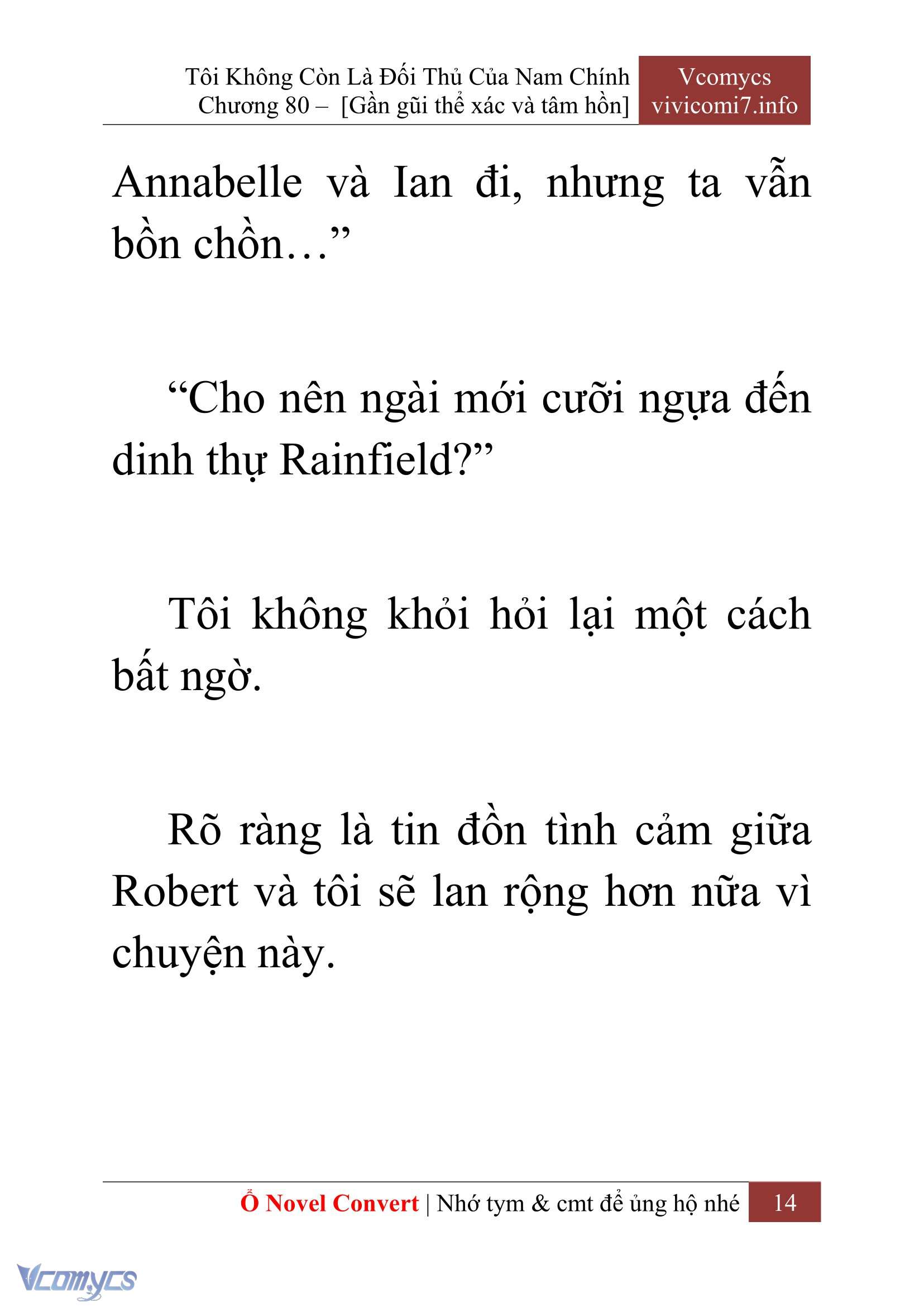 [Novel] Tôi Không Còn Là Đối Thủ Của Nam Chính Chapter  80 - 16