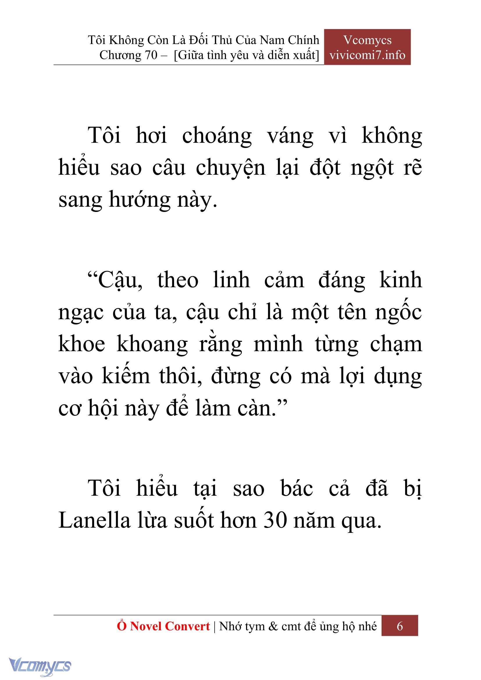 [Novel] Tôi Không Còn Là Đối Thủ Của Nam Chính Chapter  70 - 8