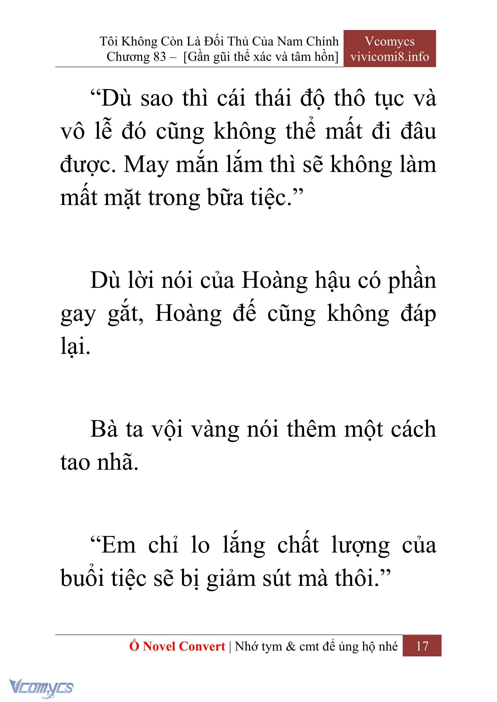 [Novel] Tôi Không Còn Là Đối Thủ Của Nam Chính Chapter  83 - 19