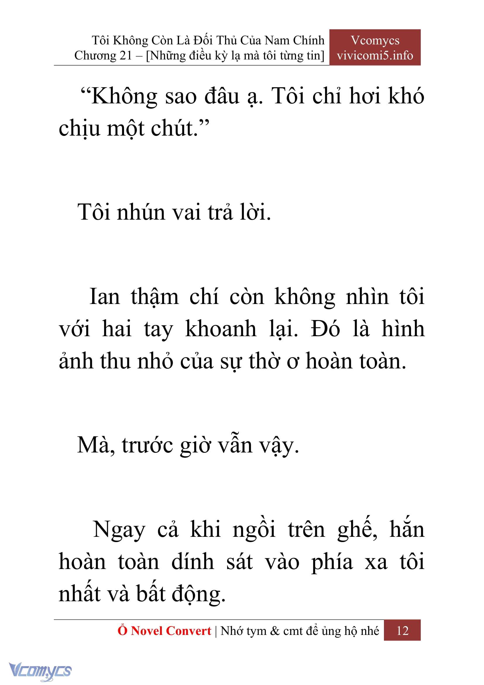 [Novel] Tôi Không Còn Là Đối Thủ Của Nam Chính Chapter  21 - 14