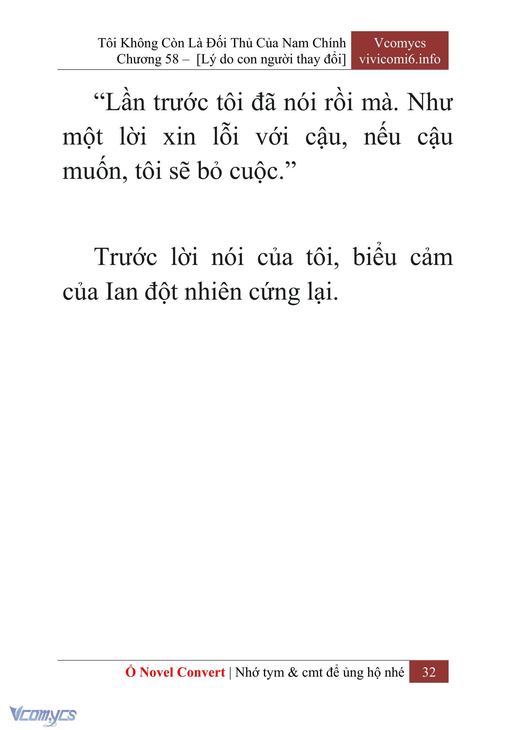 [Novel] Tôi Không Còn Là Đối Thủ Của Nam Chính Chapter  58 - 34