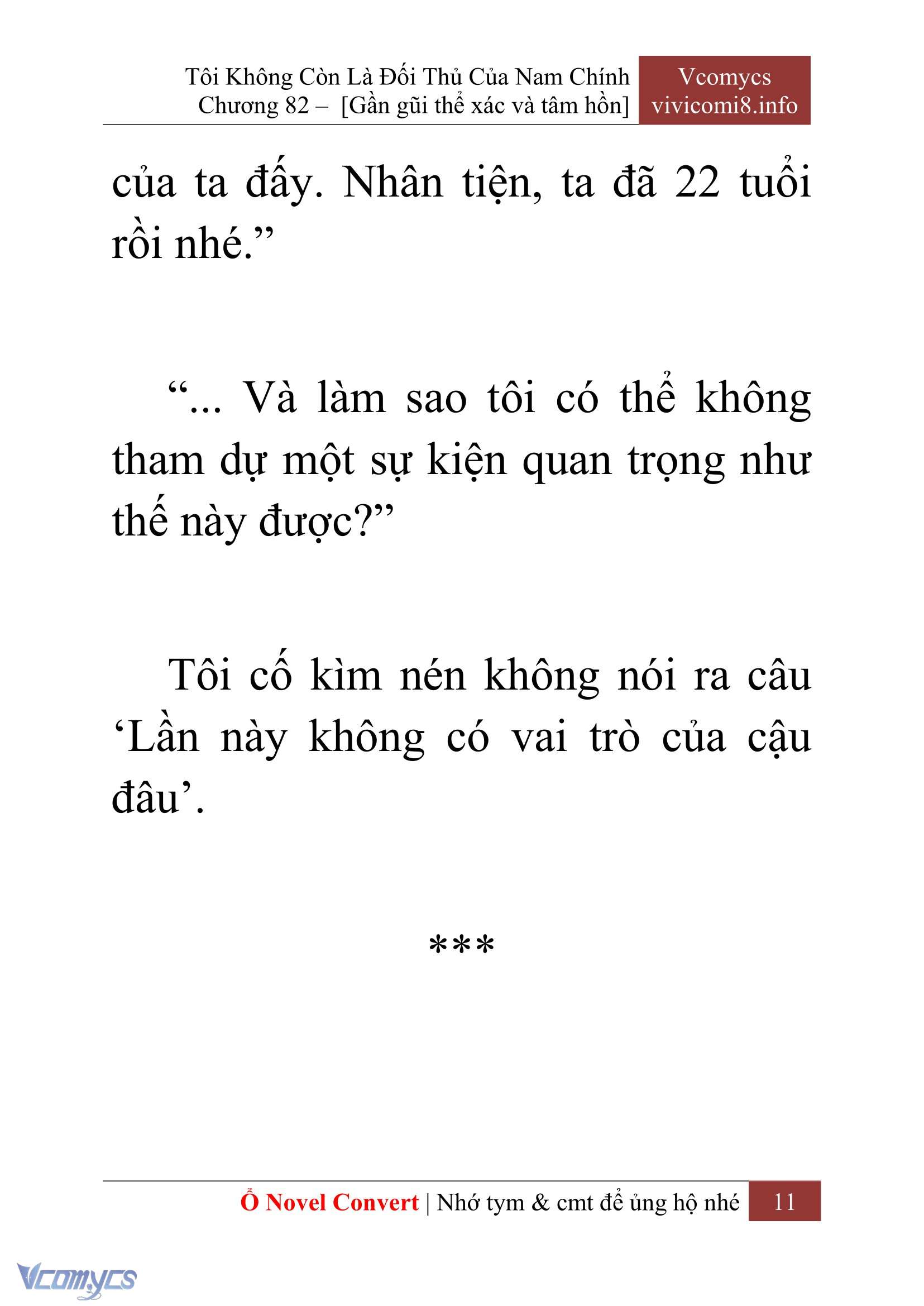 [Novel] Tôi Không Còn Là Đối Thủ Của Nam Chính Chapter  82 - 13