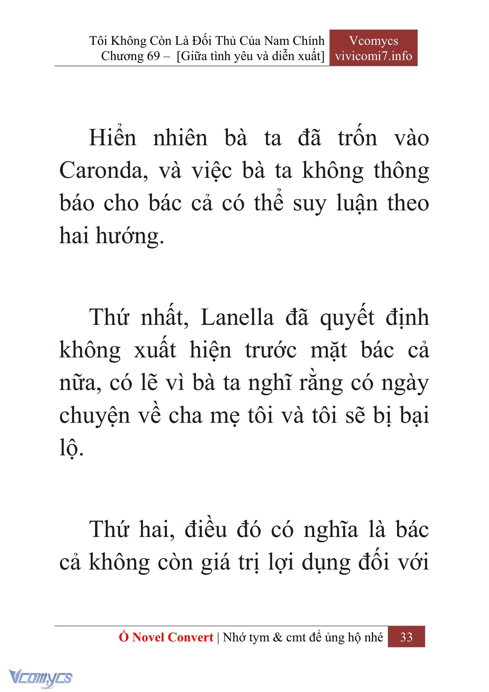 [Novel] Tôi Không Còn Là Đối Thủ Của Nam Chính Chapter  69 - 35