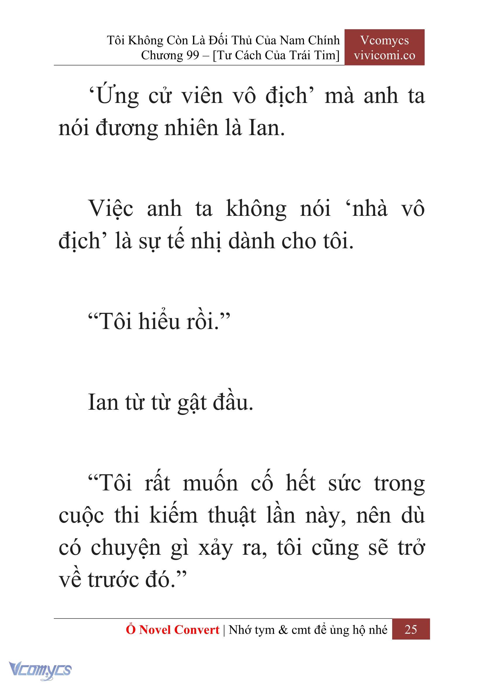 [Novel] Tôi Không Còn Là Đối Thủ Của Nam Chính Chapter  99 - 27