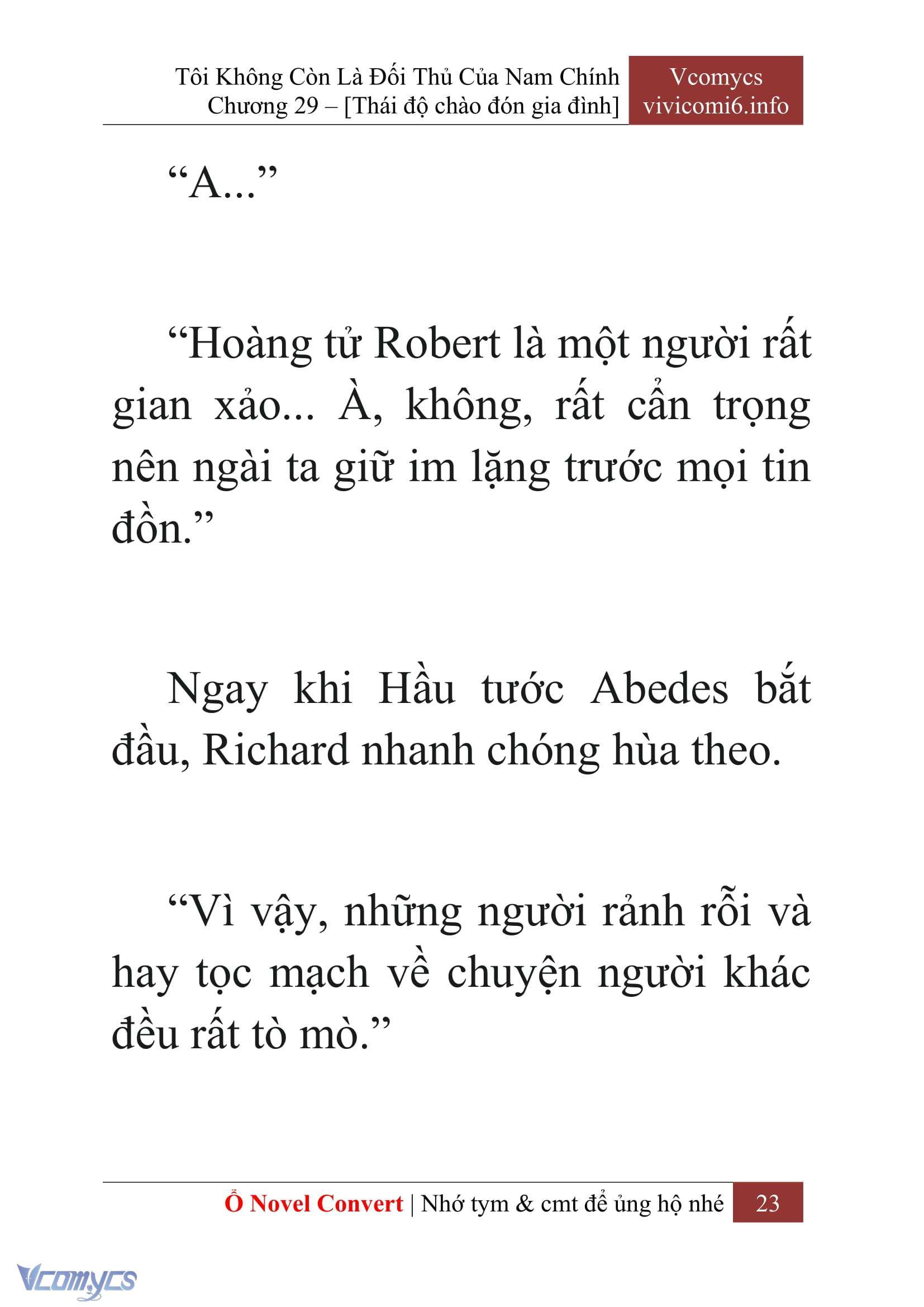 [Novel] Tôi Không Còn Là Đối Thủ Của Nam Chính Chapter  29 - 25