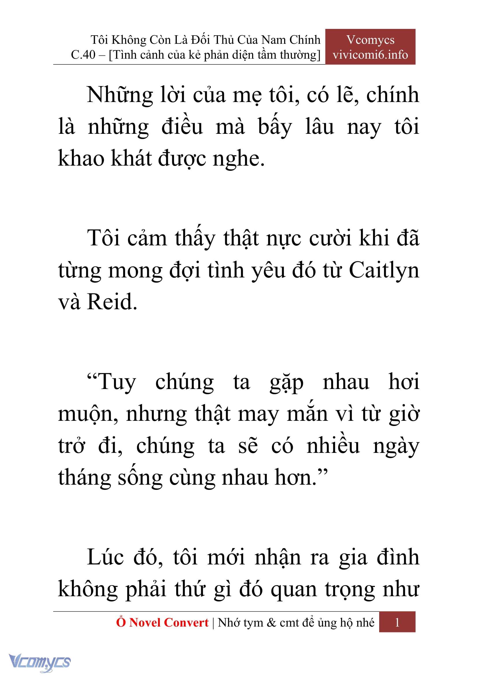 [Novel] Tôi Không Còn Là Đối Thủ Của Nam Chính Chapter  40 - 3