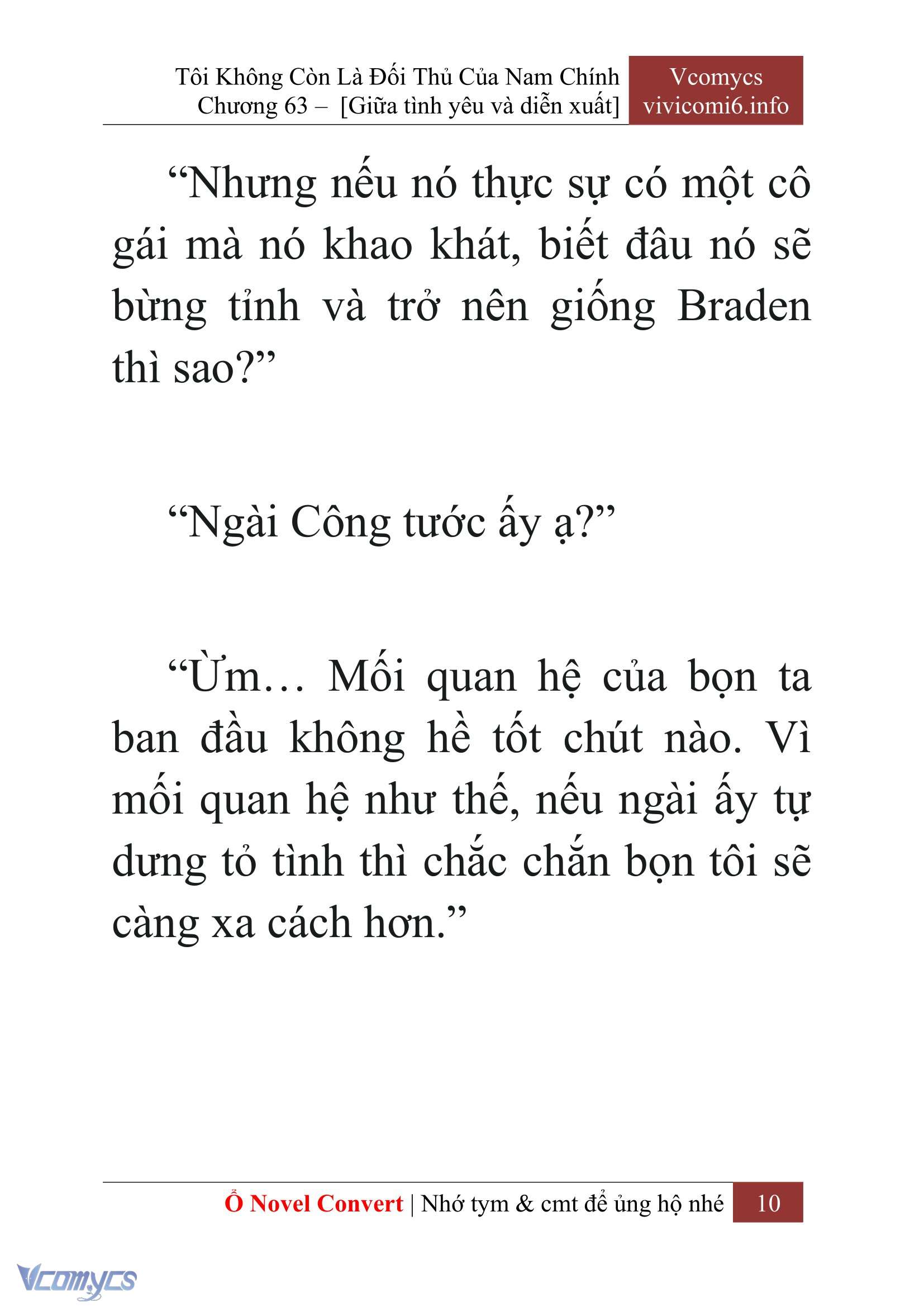 [Novel] Tôi Không Còn Là Đối Thủ Của Nam Chính Chapter  63 - 12