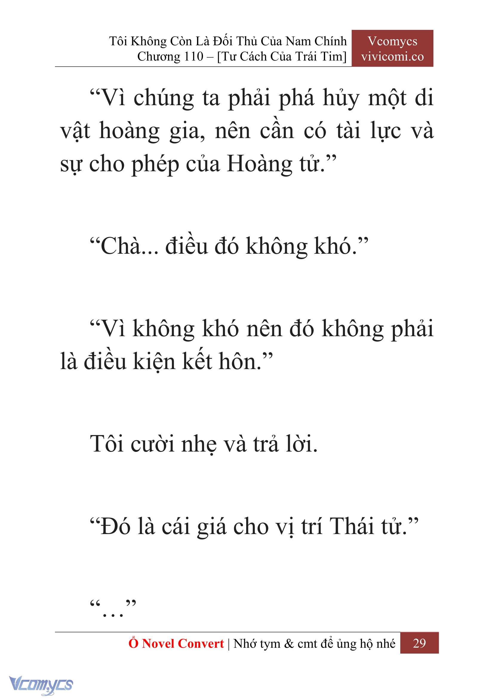 [Novel] Tôi Không Còn Là Đối Thủ Của Nam Chính Chapter  110 - 31