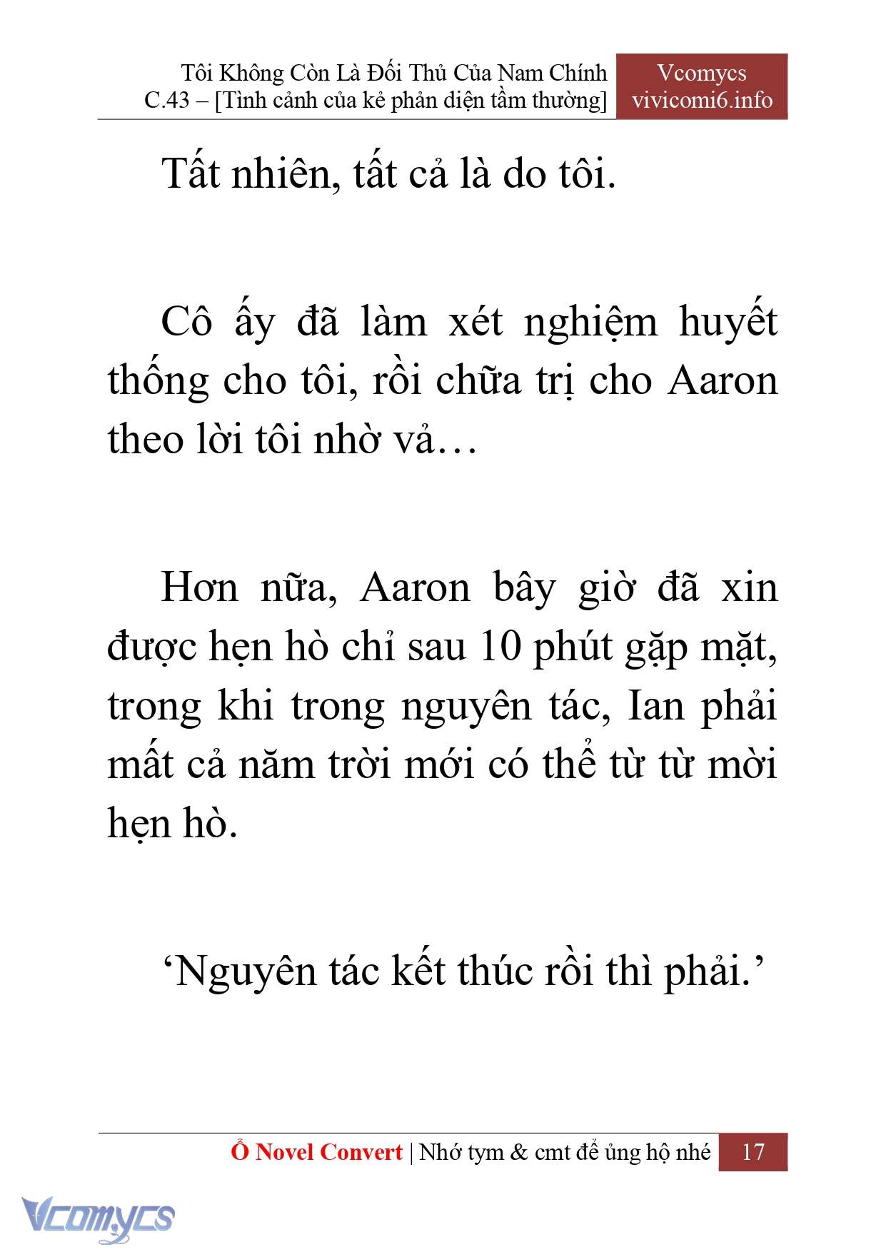 [Novel] Tôi Không Còn Là Đối Thủ Của Nam Chính Chapter  43 - 19