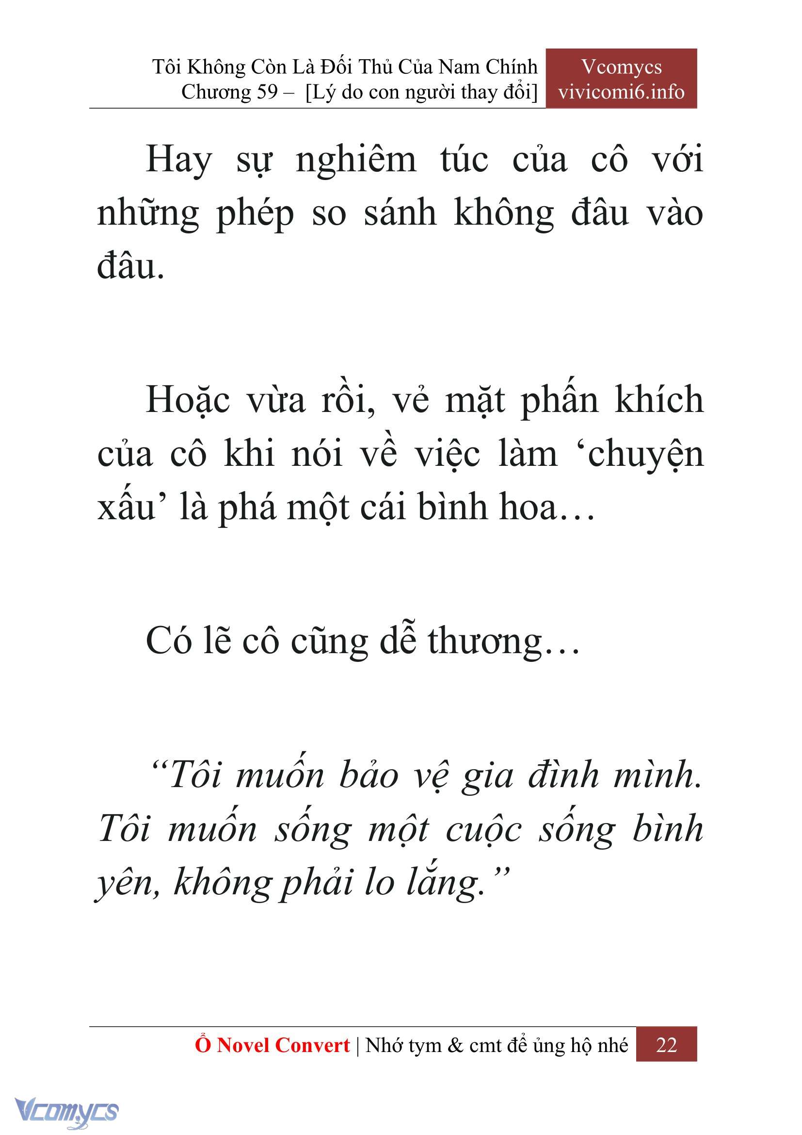 [Novel] Tôi Không Còn Là Đối Thủ Của Nam Chính Chapter  59 - 24