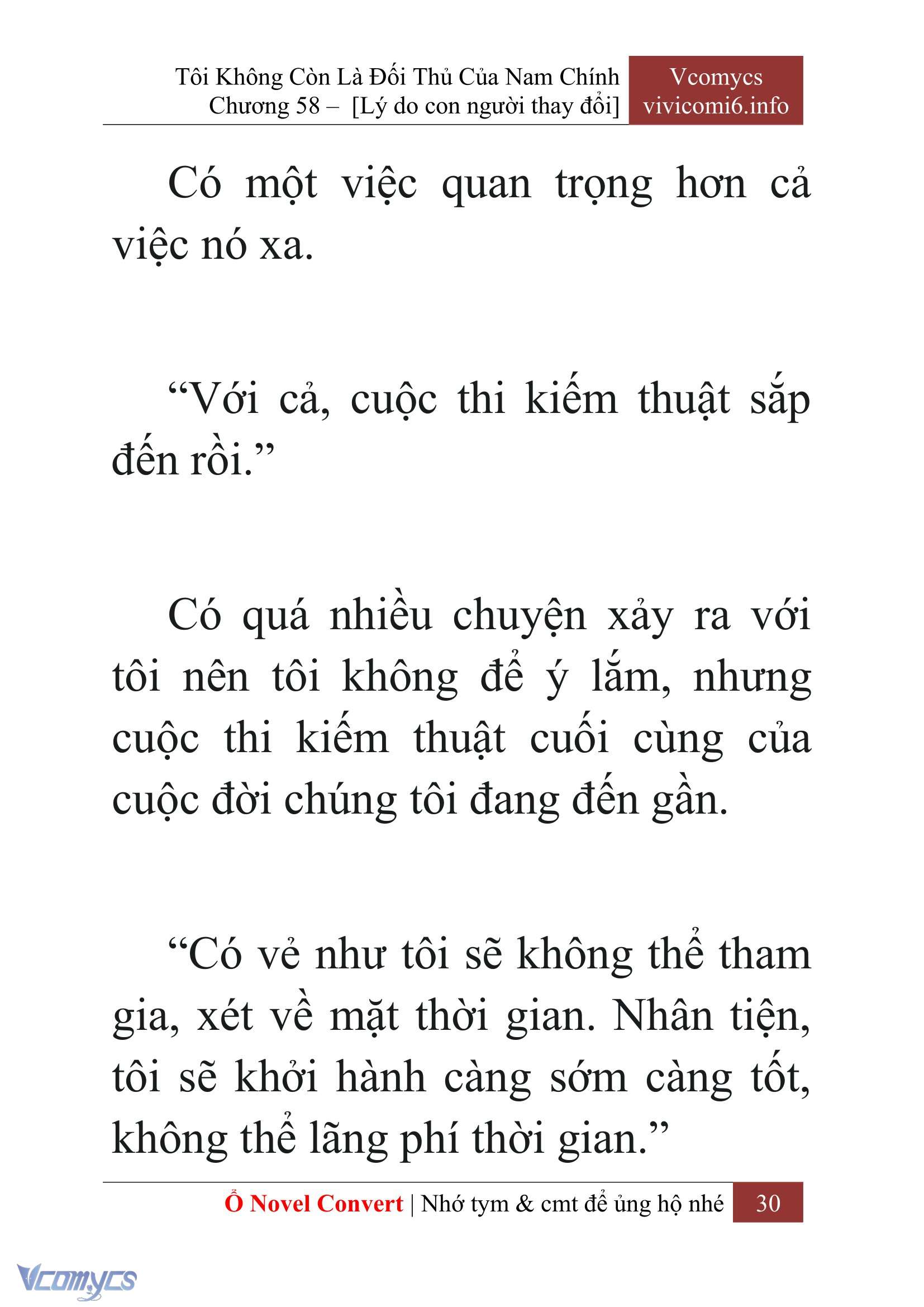 [Novel] Tôi Không Còn Là Đối Thủ Của Nam Chính Chapter  58 - 32