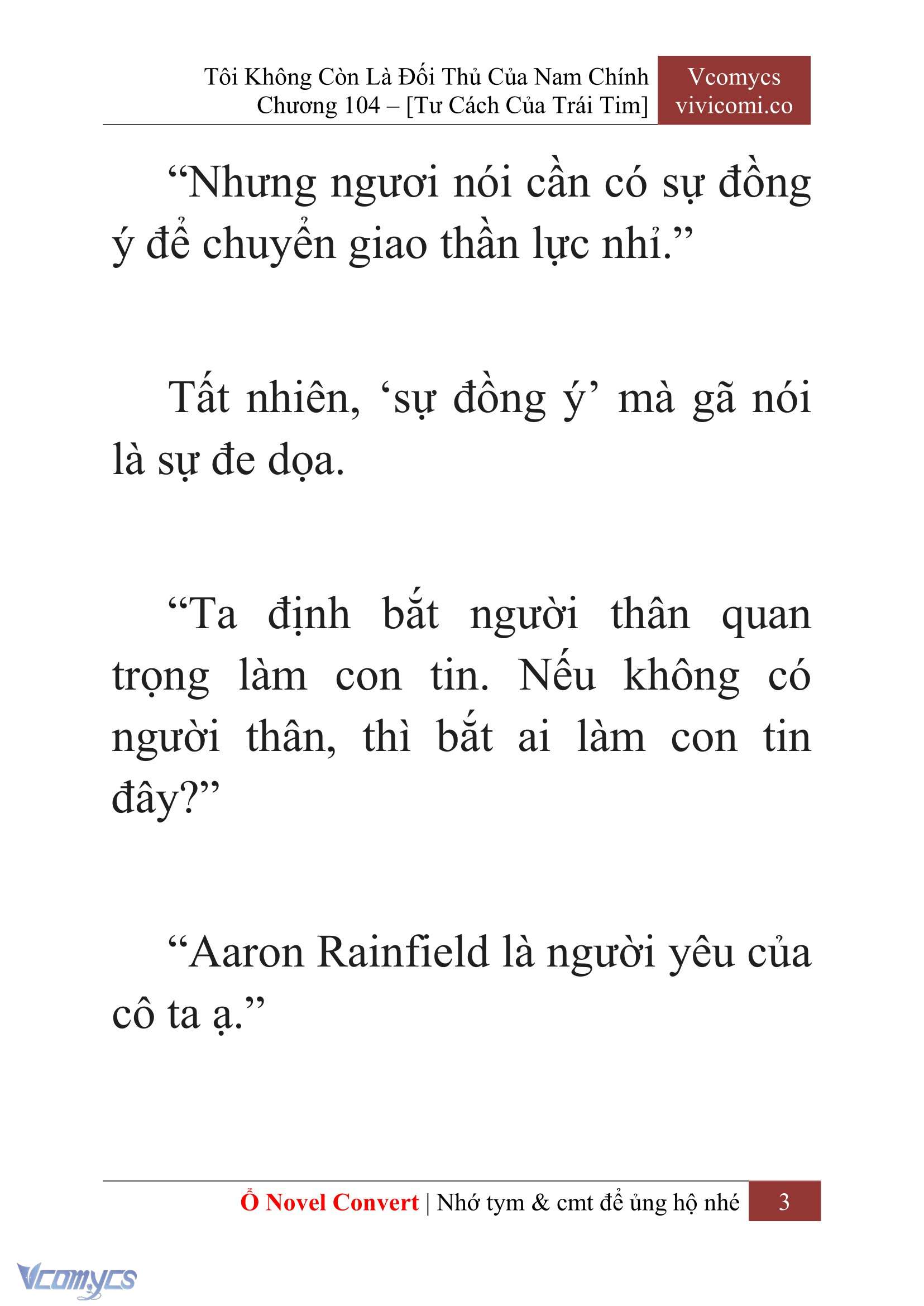 [Novel] Tôi Không Còn Là Đối Thủ Của Nam Chính Chapter  104 - 5