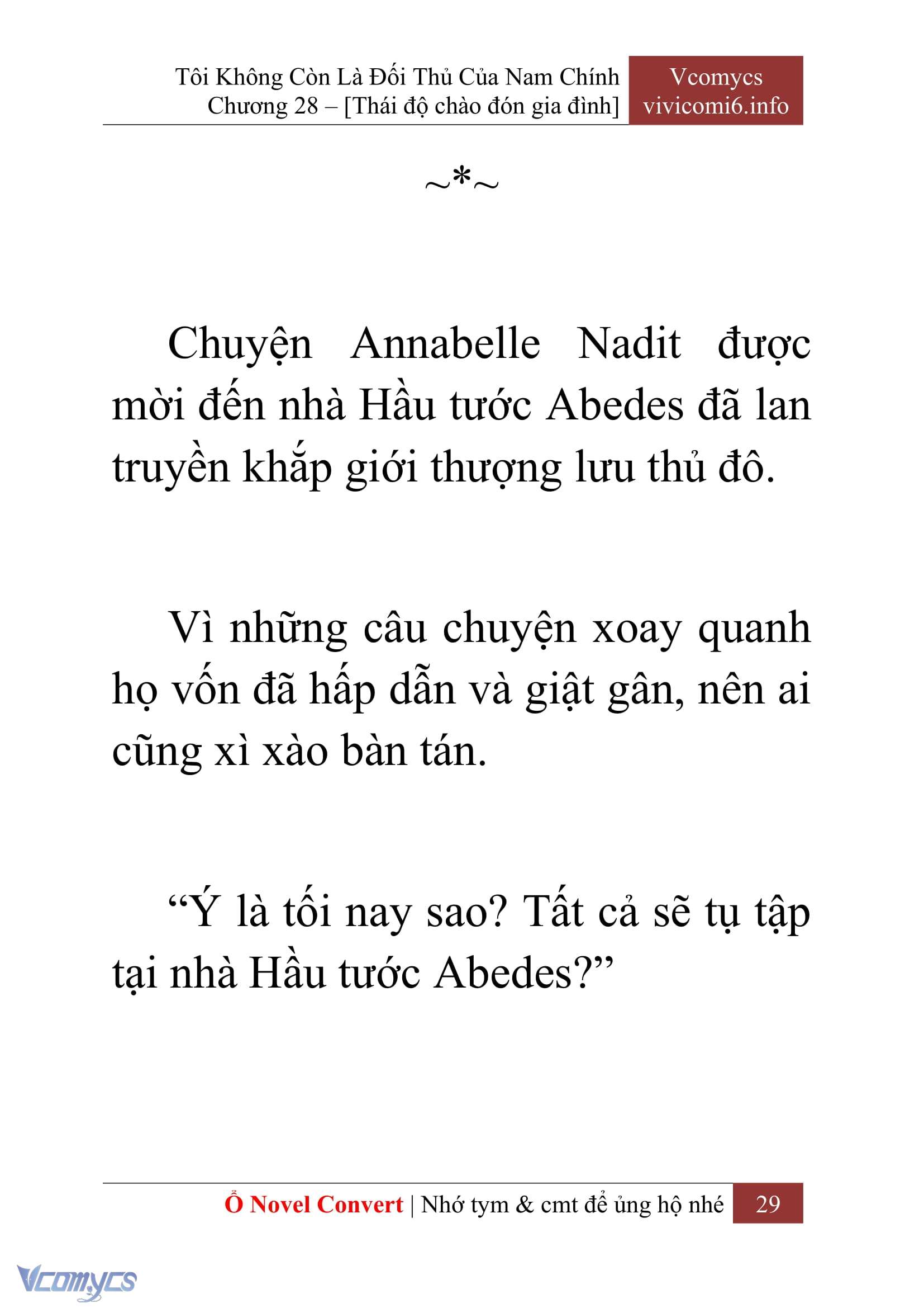 [Novel] Tôi Không Còn Là Đối Thủ Của Nam Chính Chapter  28 - 31