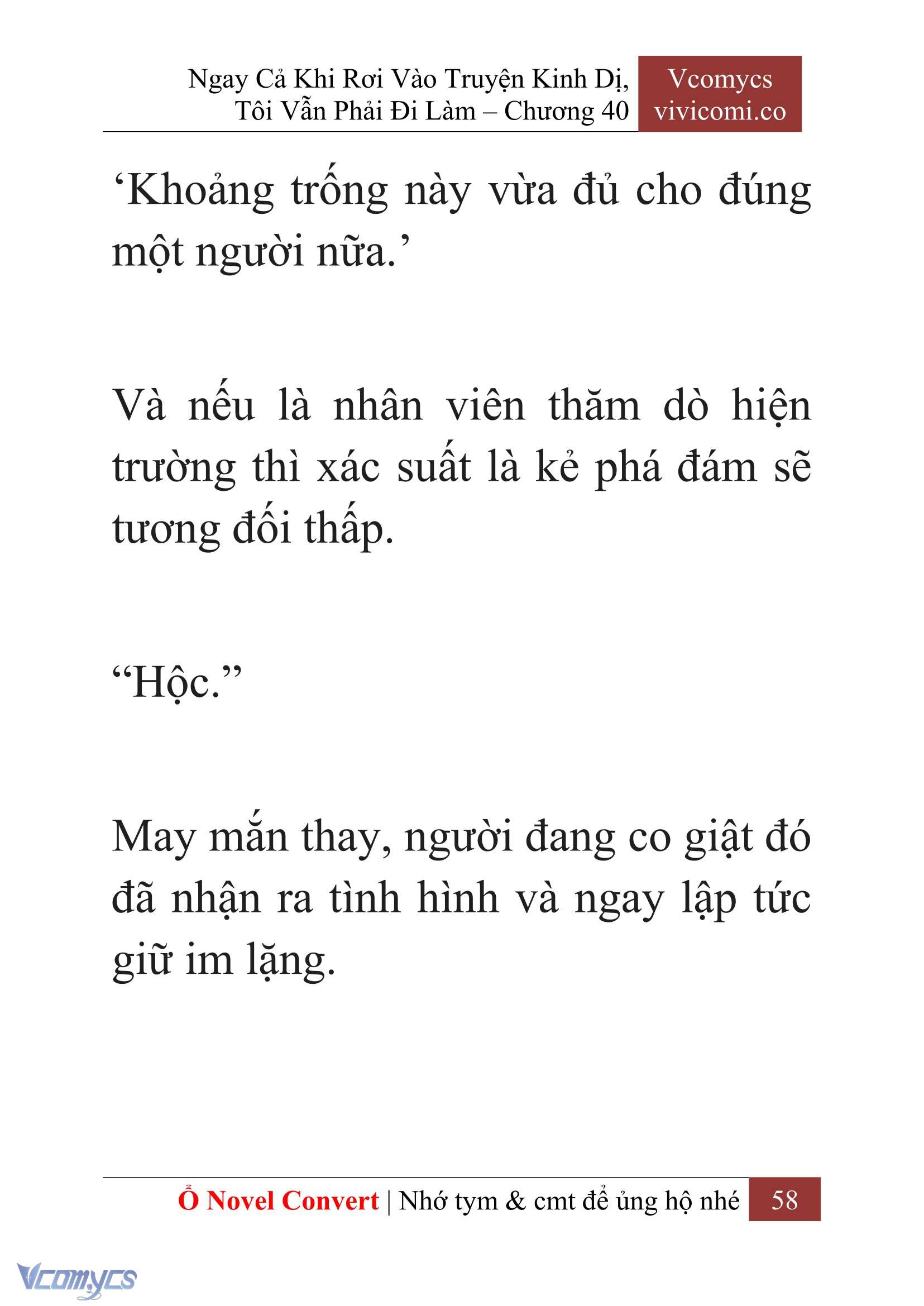 [Novel] Ngay Cả Khi Rơi Vào Truyện Kinh Dị, Tôi Vẫn Phải Đi Làm Chapter  40 - 60