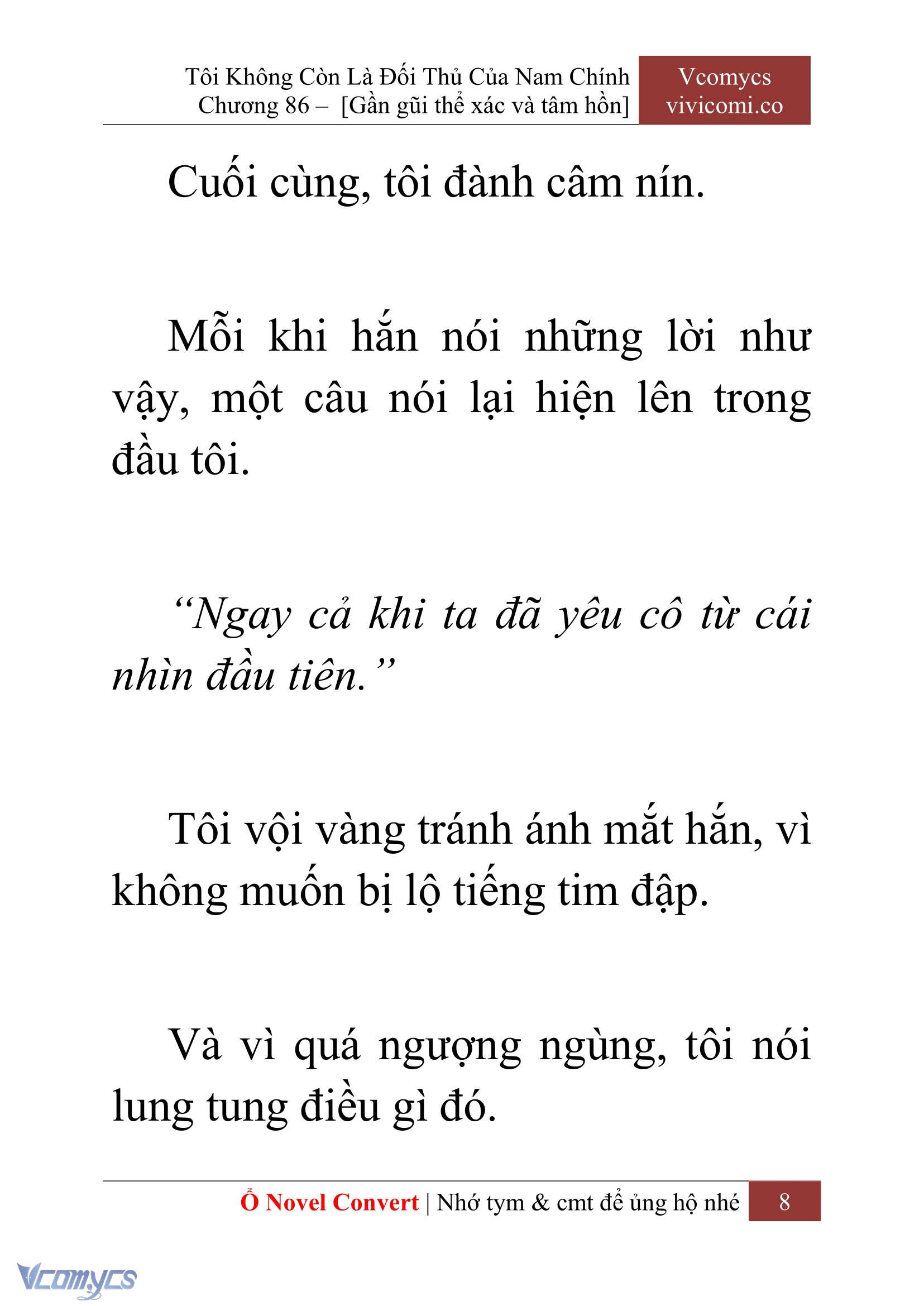 [Novel] Tôi Không Còn Là Đối Thủ Của Nam Chính Chapter  86 - 10