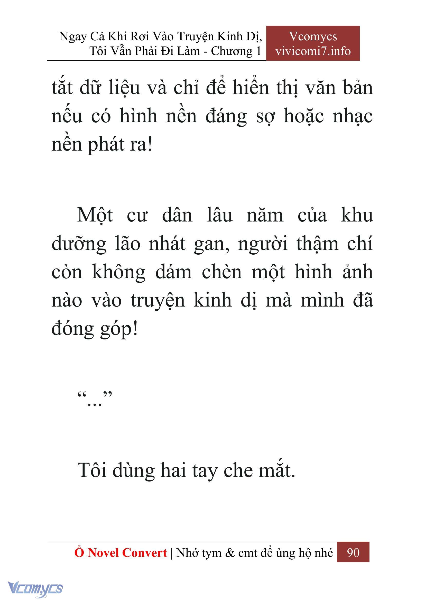 [Novel] Ngay Cả Khi Rơi Vào Truyện Kinh Dị, Tôi Vẫn Phải Đi Làm Chapter  1 - 92
