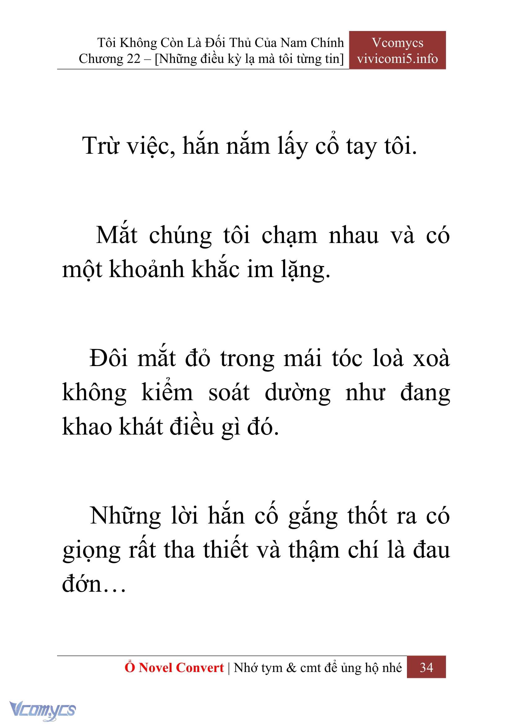 [Novel] Tôi Không Còn Là Đối Thủ Của Nam Chính Chapter  22 - 36