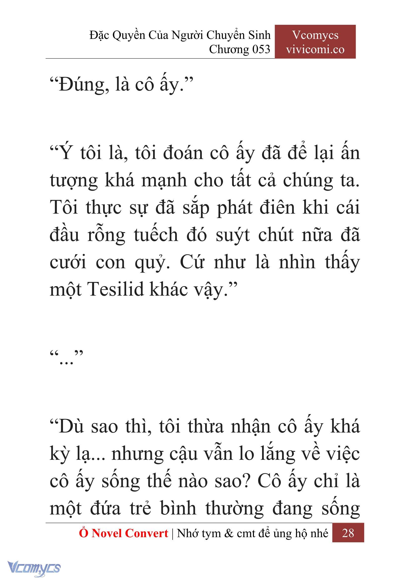 [Novel] Đặc Quyền Của Người Chuyển Sinh Chapter  53 - 30