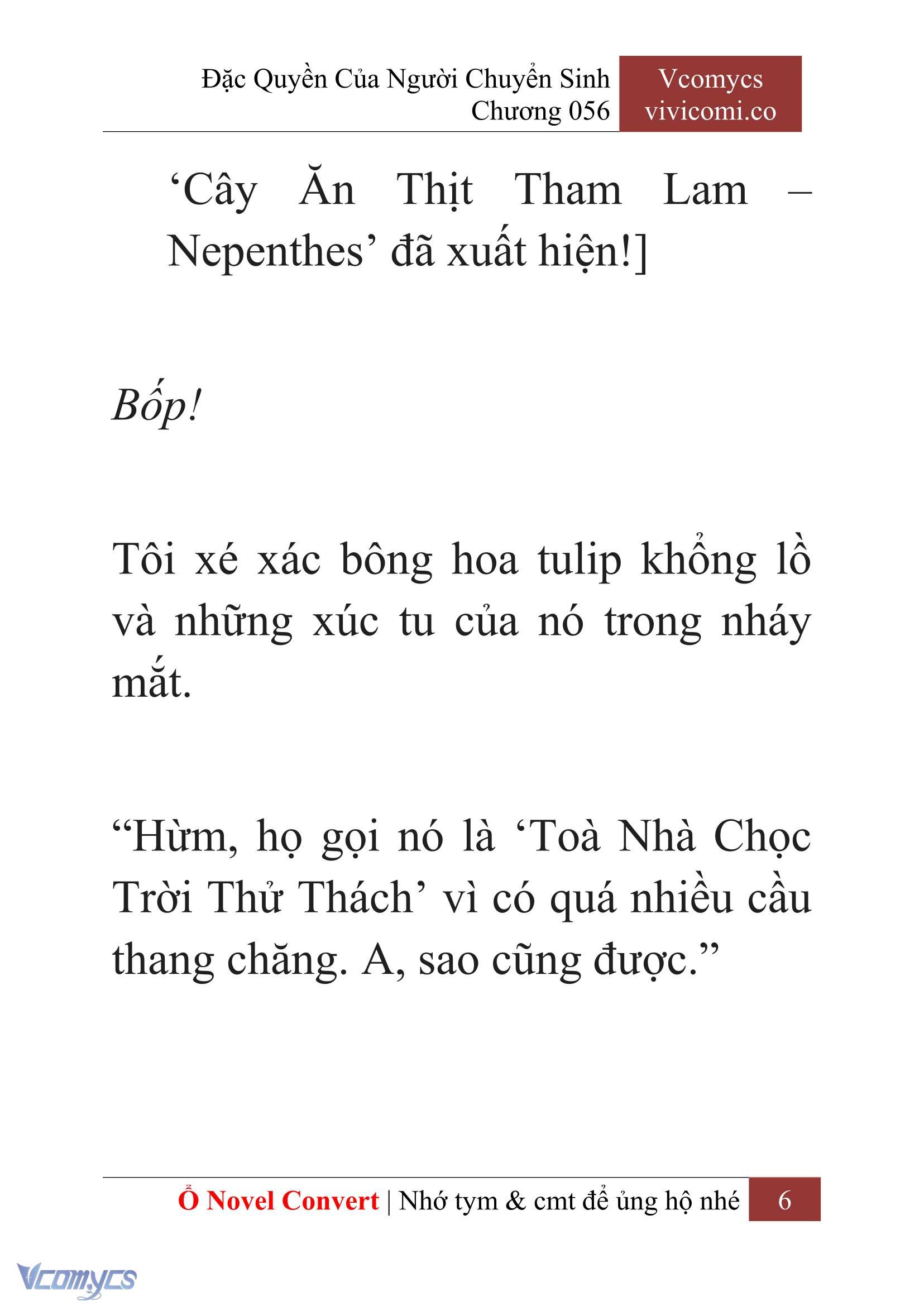 [Novel] Đặc Quyền Của Người Chuyển Sinh Chapter  56 - 8