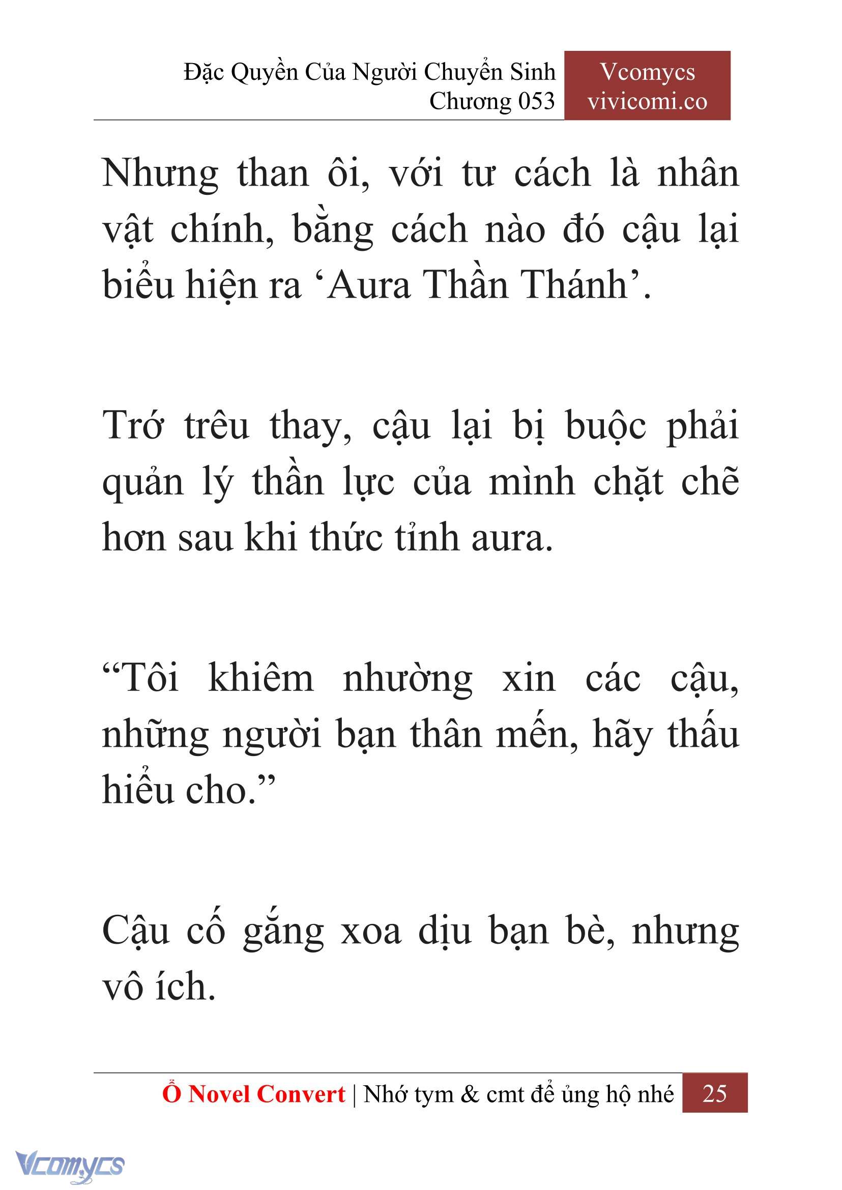 [Novel] Đặc Quyền Của Người Chuyển Sinh Chapter  53 - 27