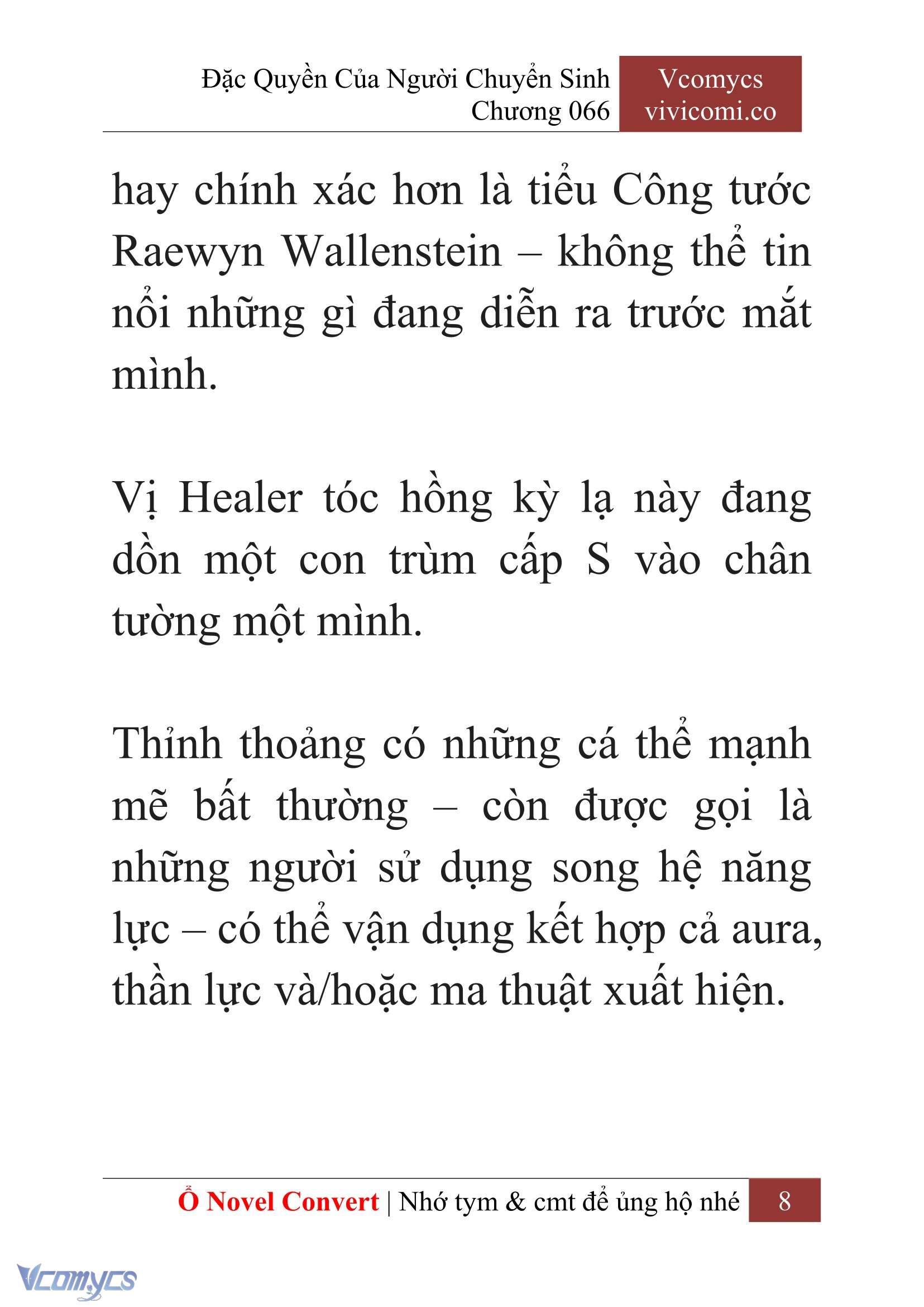 [Novel] Đặc Quyền Của Người Chuyển Sinh Chapter  66 - 10