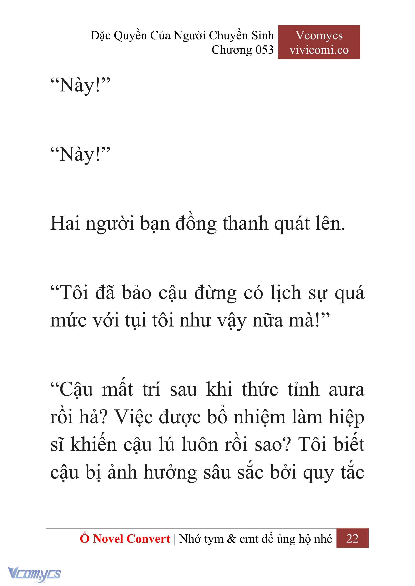 [Novel] Đặc Quyền Của Người Chuyển Sinh Chapter  53 - 24