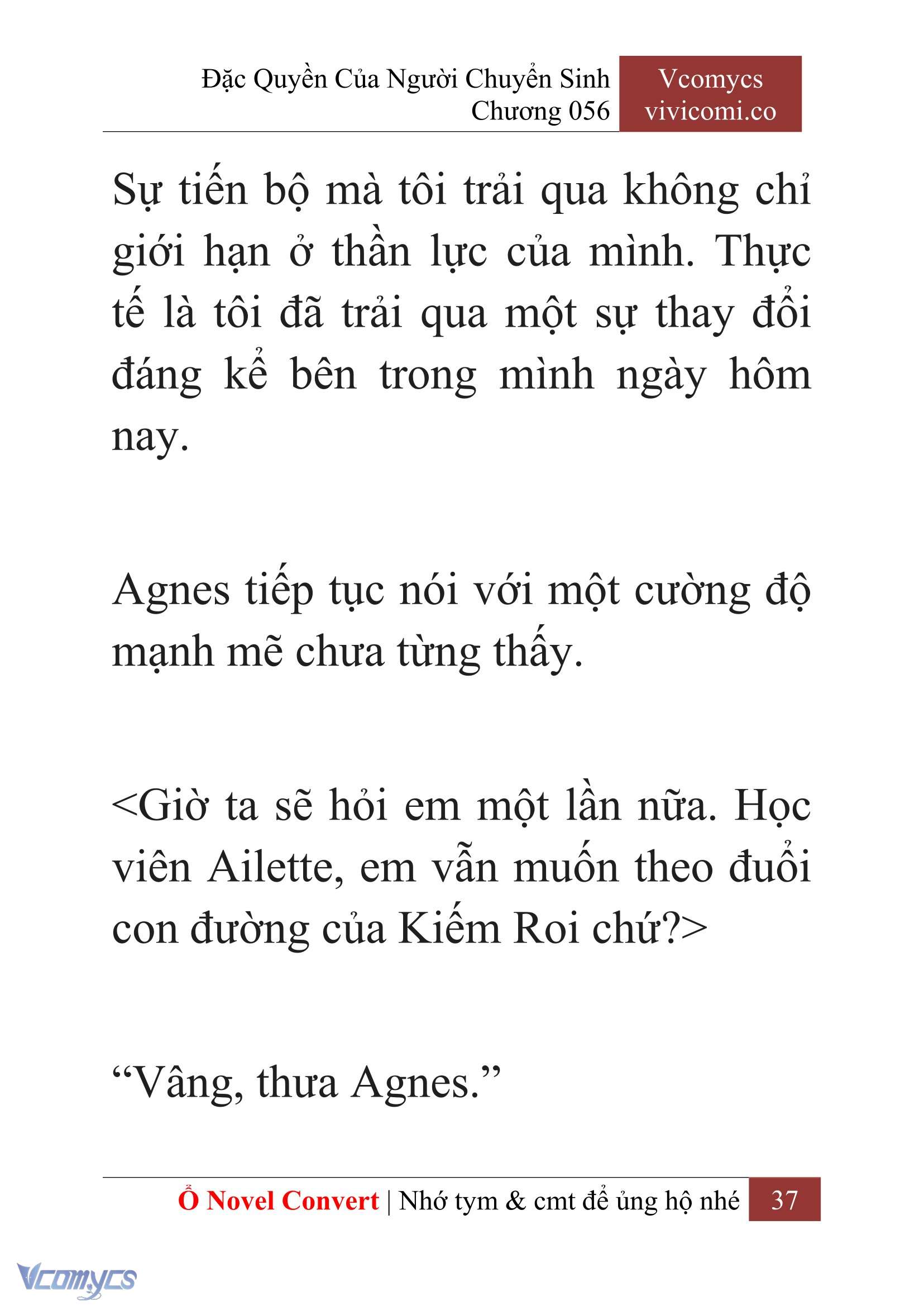 [Novel] Đặc Quyền Của Người Chuyển Sinh Chapter  56 - 39