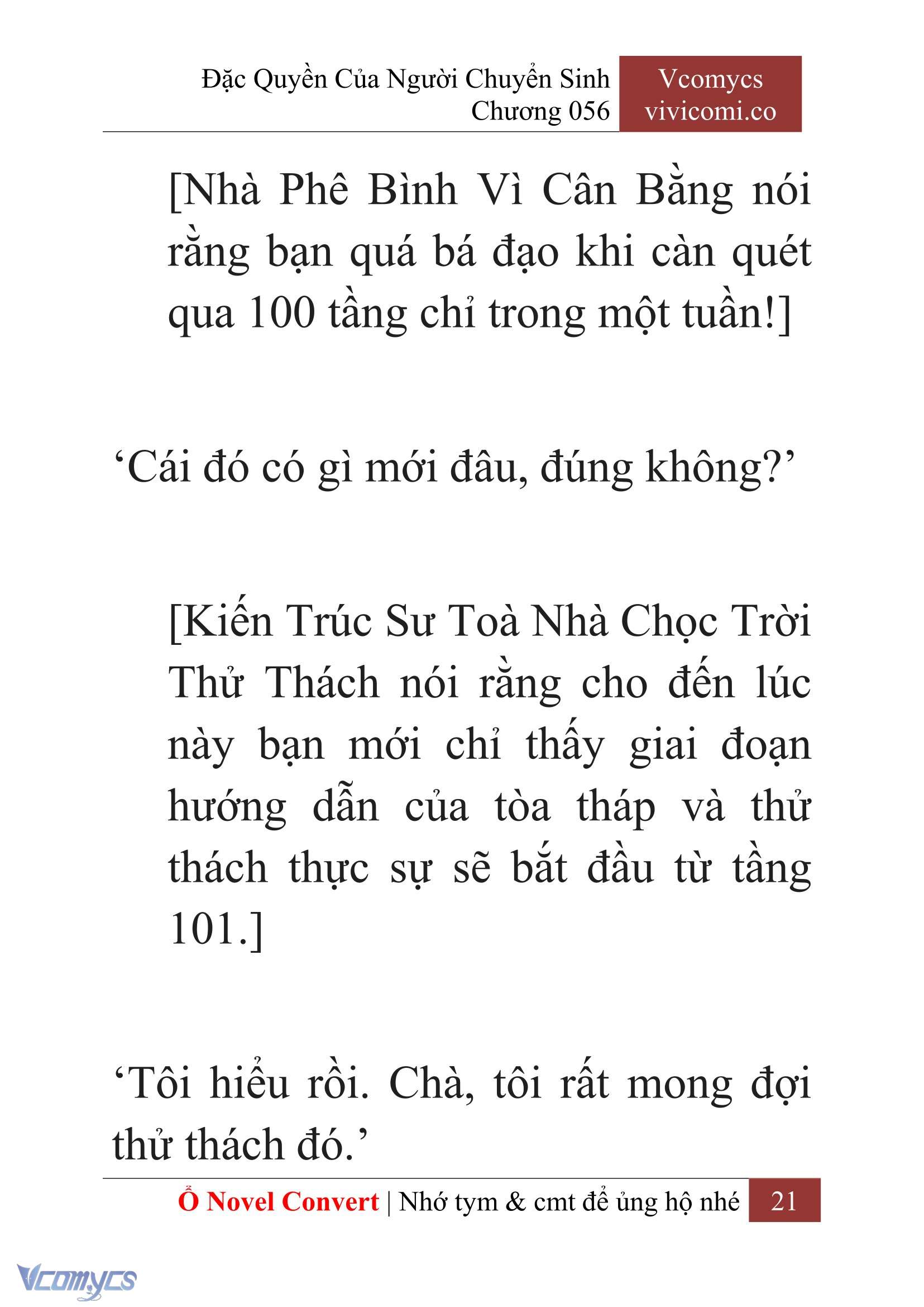 [Novel] Đặc Quyền Của Người Chuyển Sinh Chapter  56 - 23