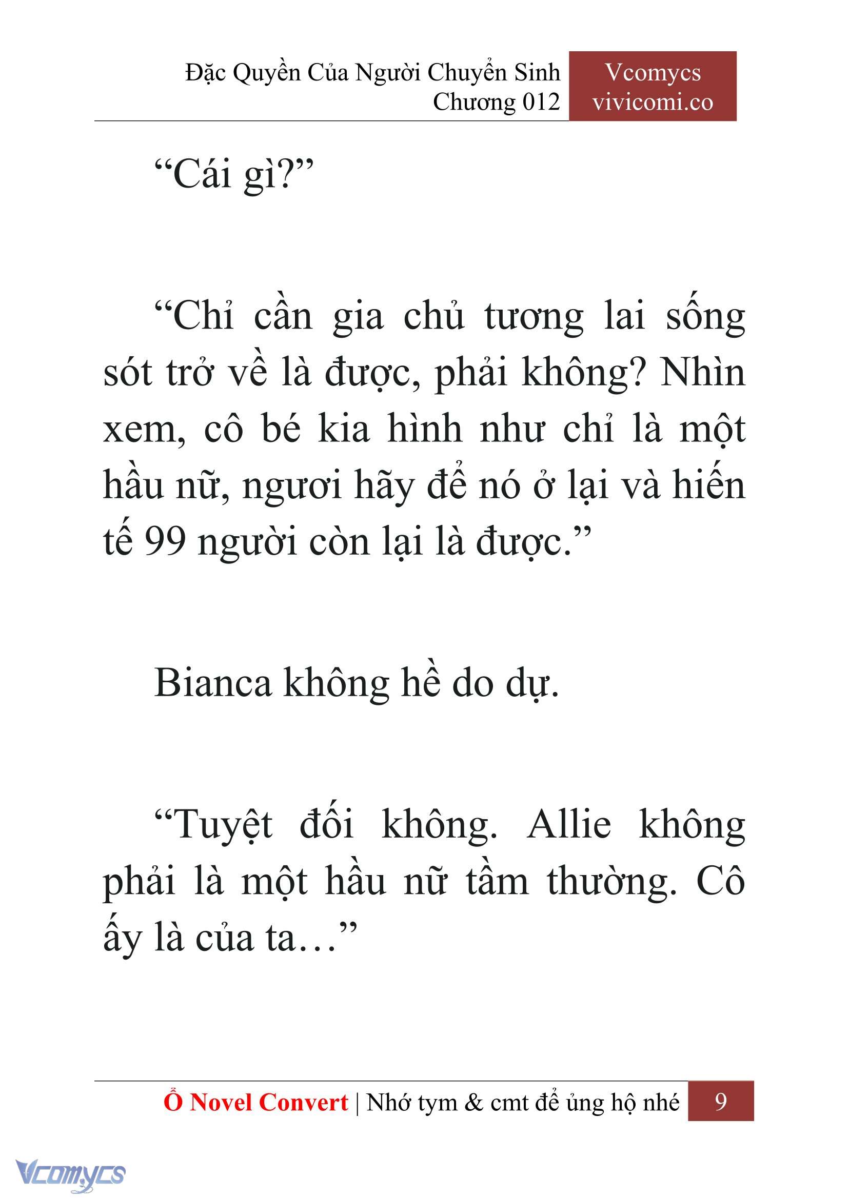 [Novel] Đặc Quyền Của Người Chuyển Sinh Chapter  12 - 11