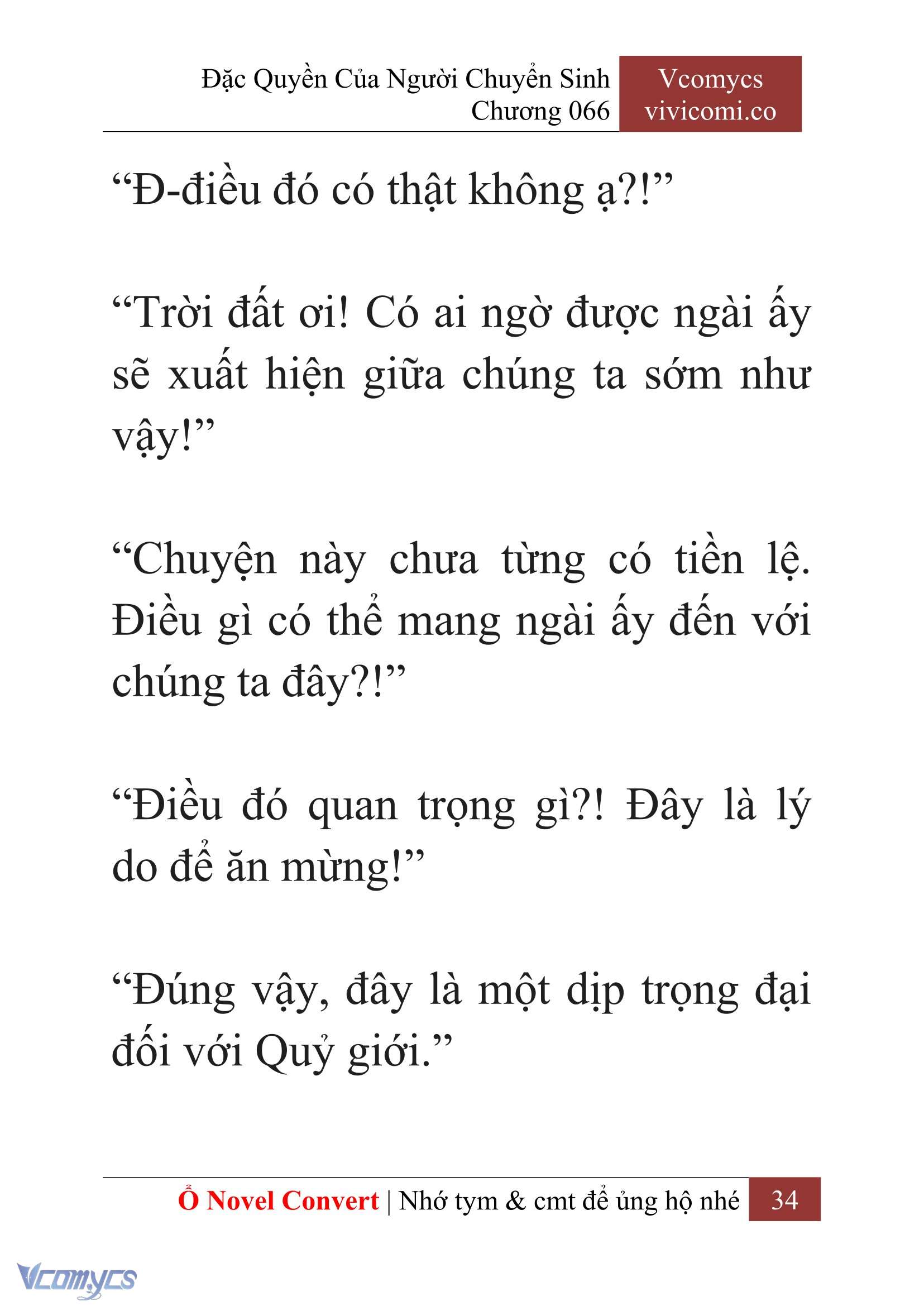 [Novel] Đặc Quyền Của Người Chuyển Sinh Chapter  66 - 36