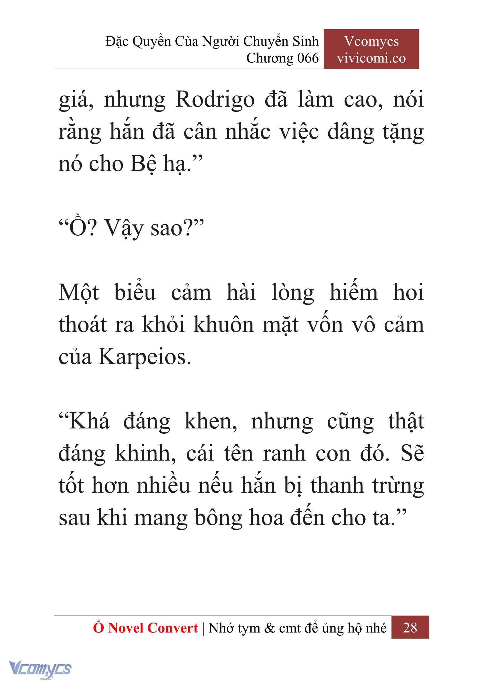 [Novel] Đặc Quyền Của Người Chuyển Sinh Chapter  66 - 30