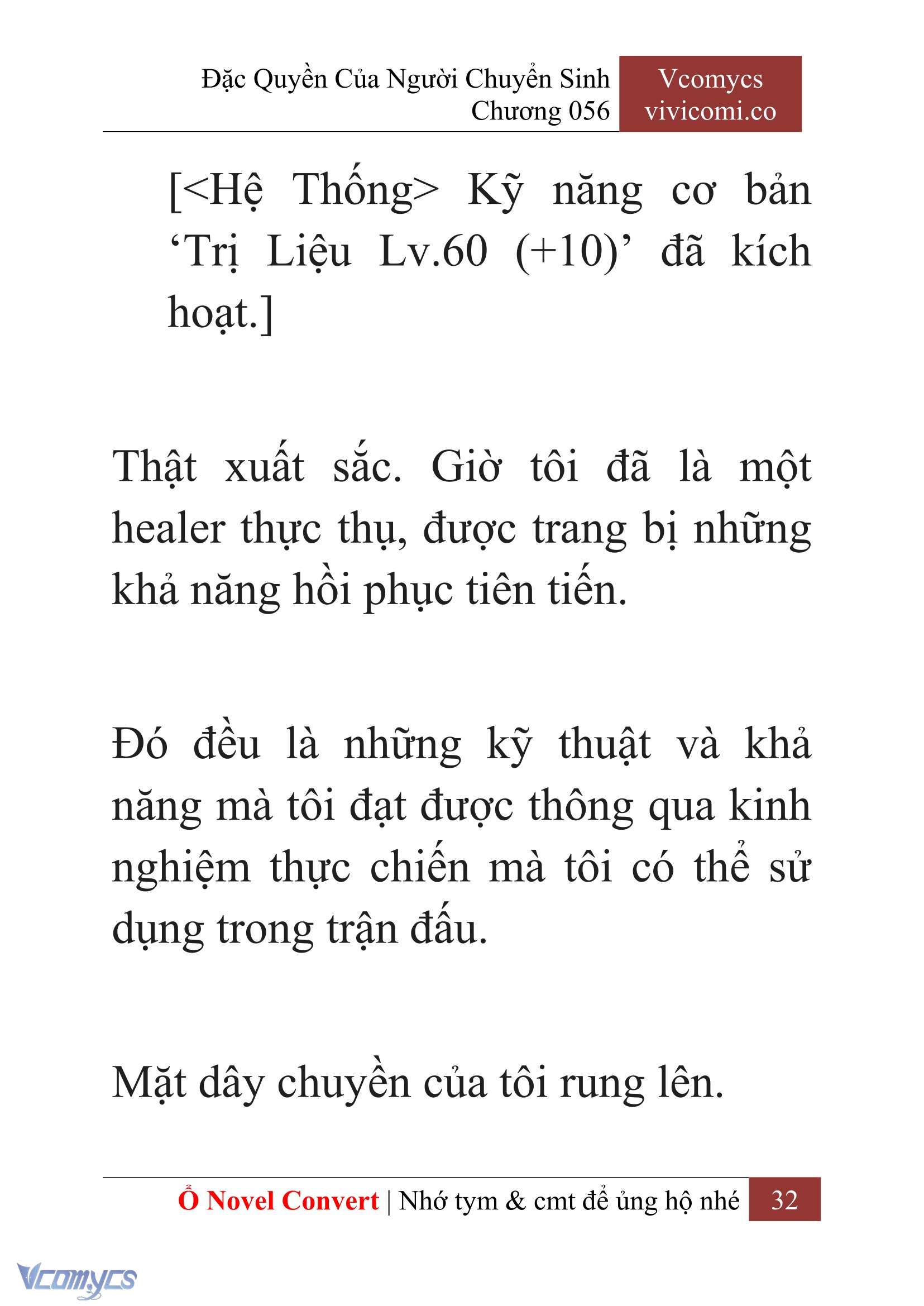 [Novel] Đặc Quyền Của Người Chuyển Sinh Chapter  56 - 34