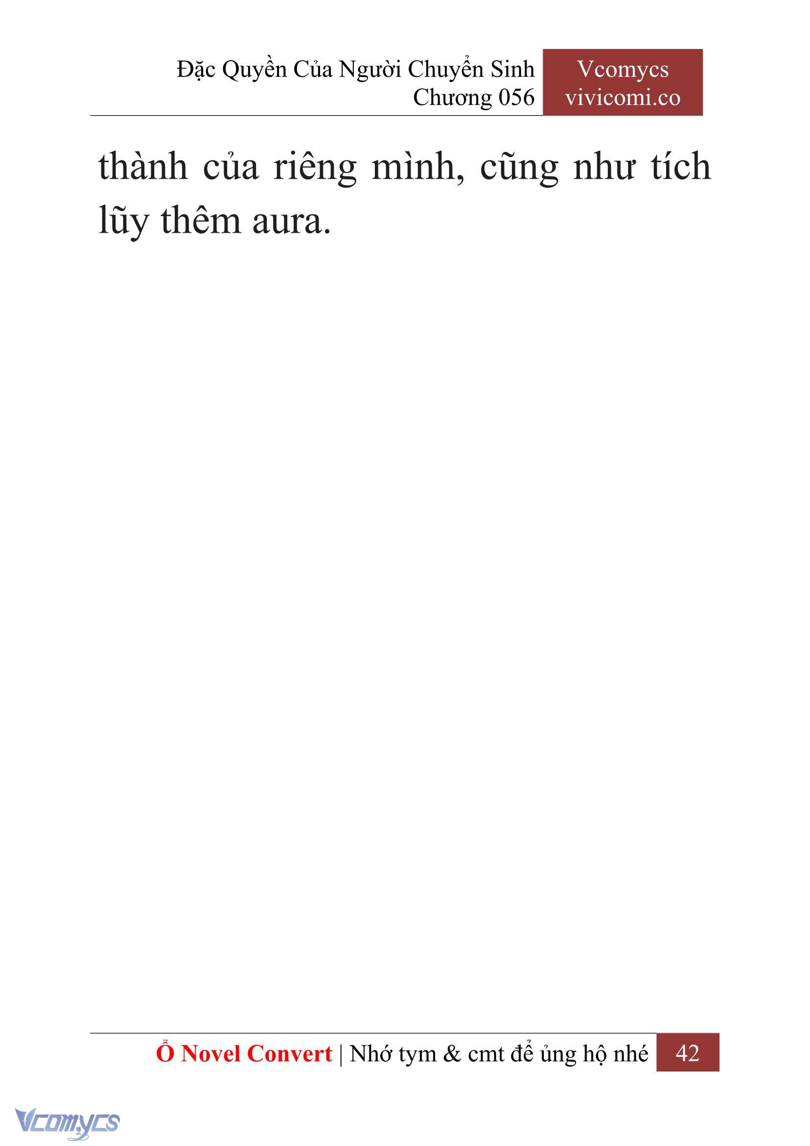 [Novel] Đặc Quyền Của Người Chuyển Sinh Chapter  56 - 44