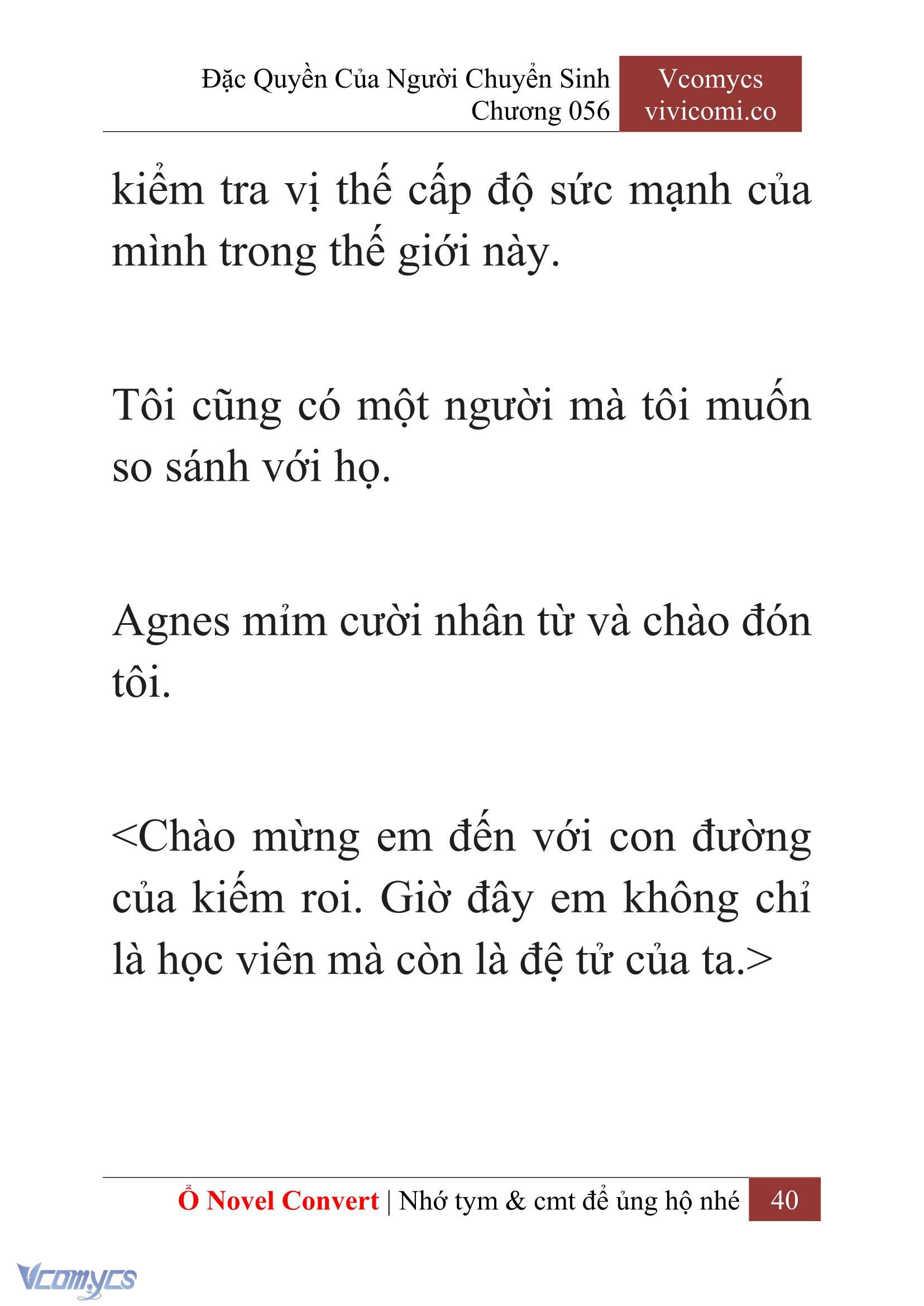 [Novel] Đặc Quyền Của Người Chuyển Sinh Chapter  56 - 42