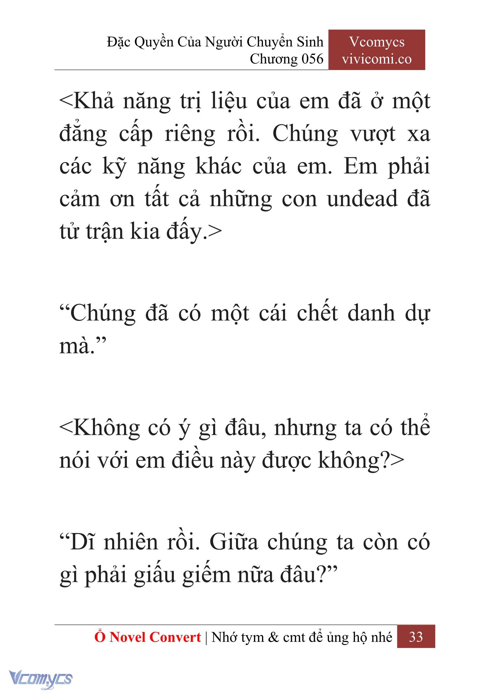 [Novel] Đặc Quyền Của Người Chuyển Sinh Chapter  56 - 35
