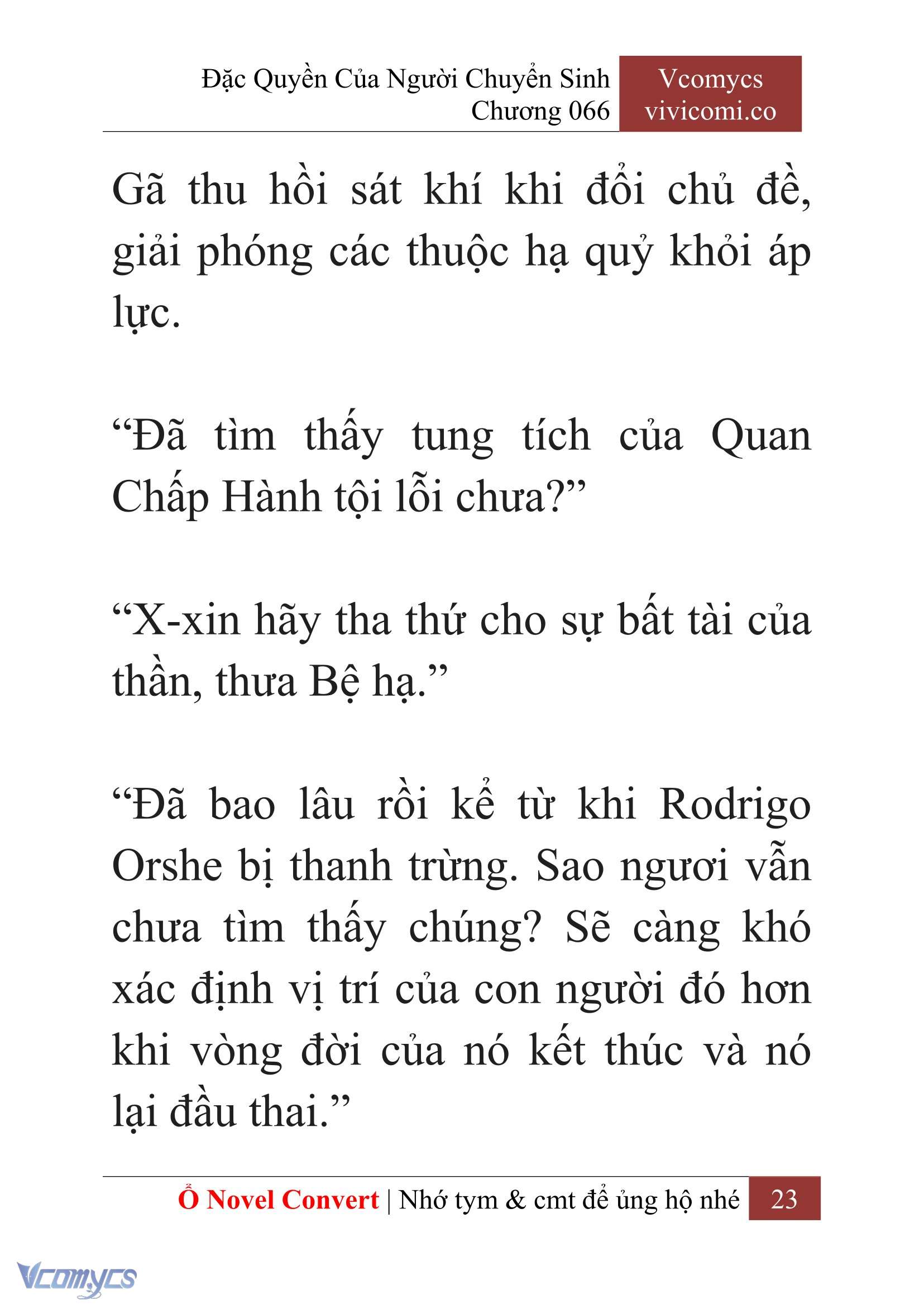 [Novel] Đặc Quyền Của Người Chuyển Sinh Chapter  66 - 25
