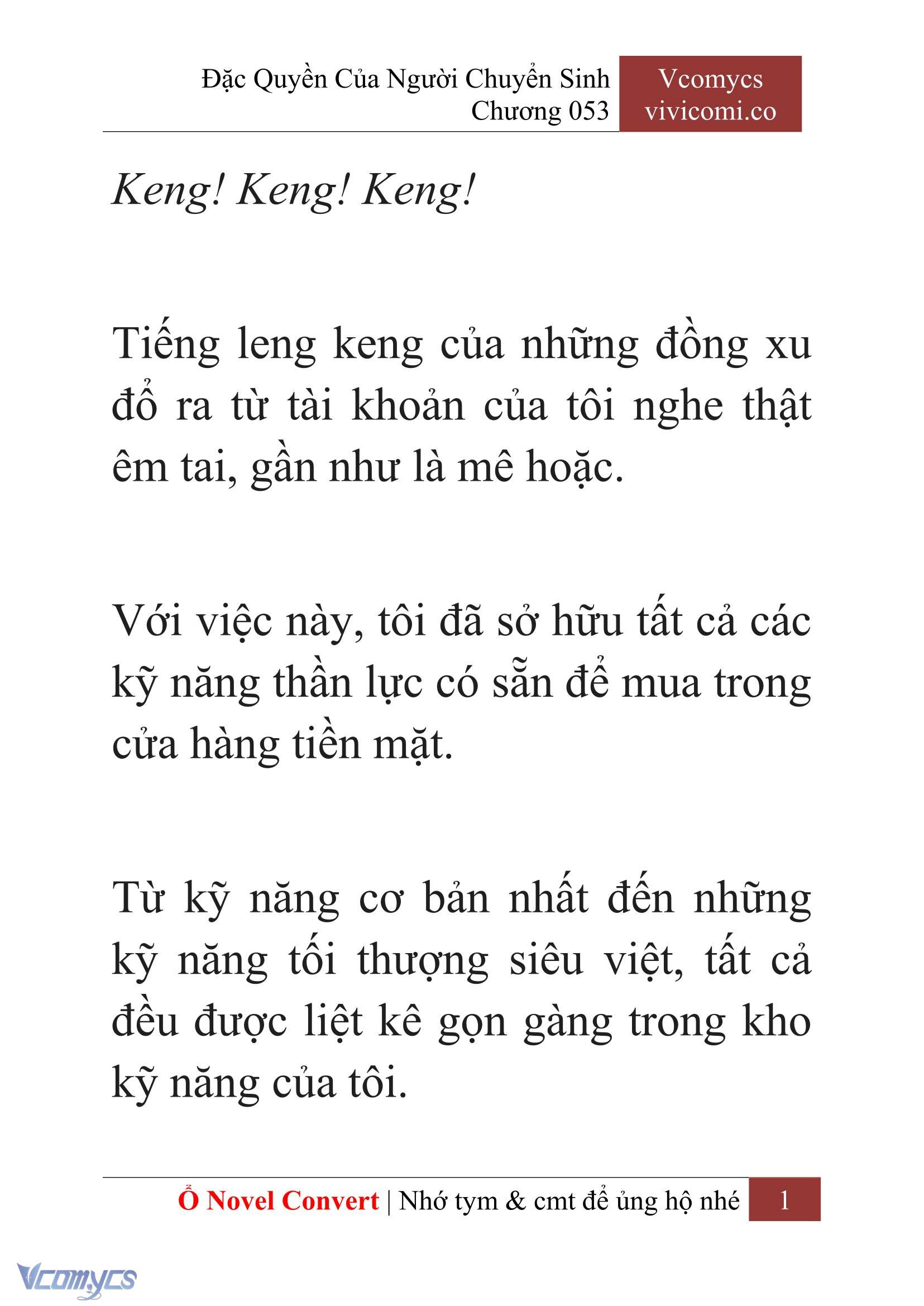 [Novel] Đặc Quyền Của Người Chuyển Sinh Chapter  53 - 3