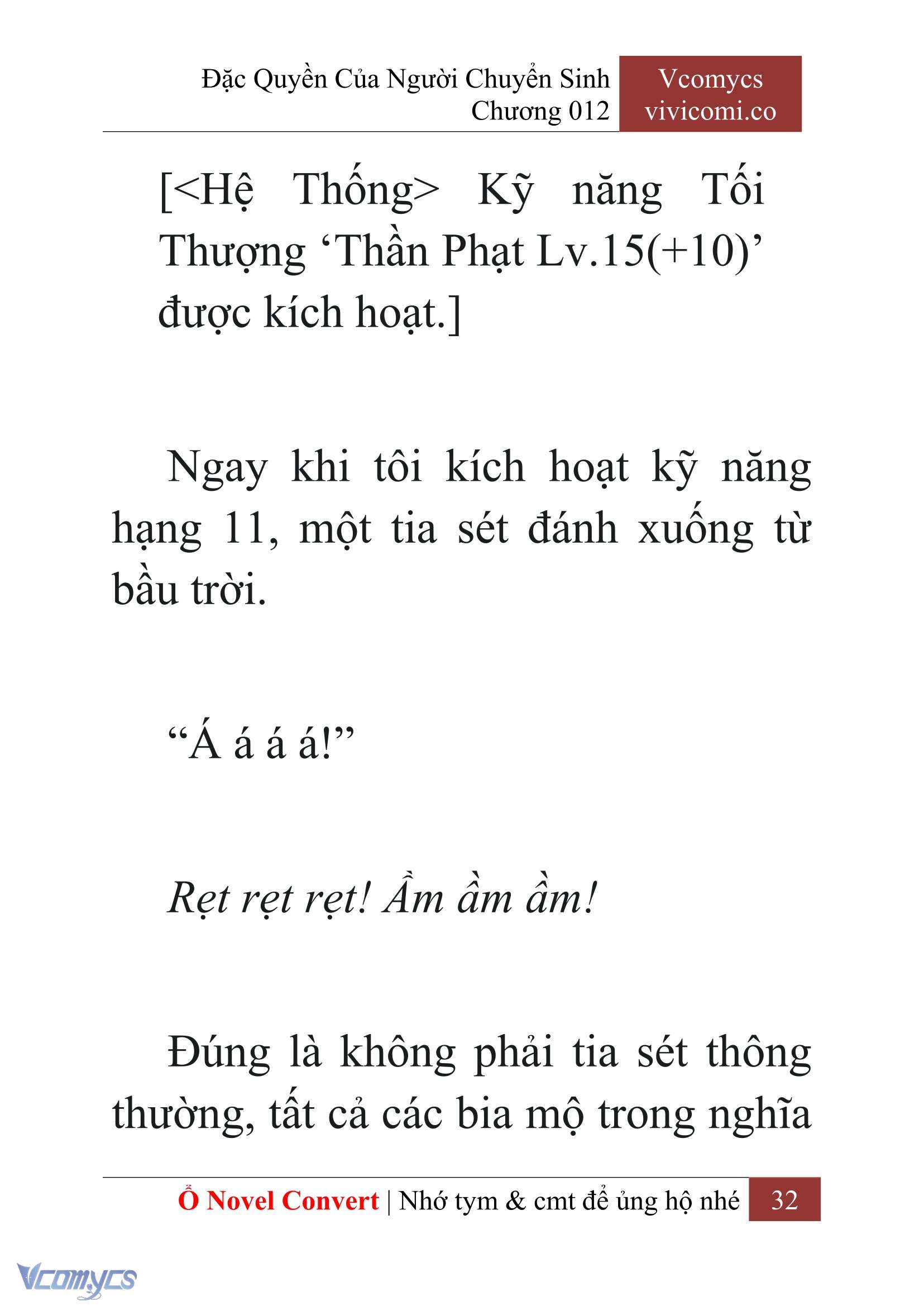 [Novel] Đặc Quyền Của Người Chuyển Sinh Chapter  12 - 34