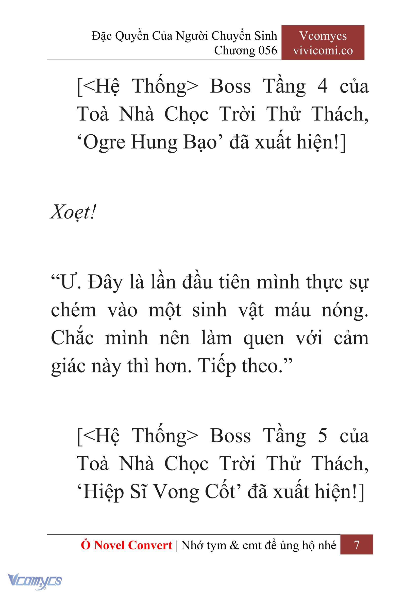 [Novel] Đặc Quyền Của Người Chuyển Sinh Chapter  56 - 9