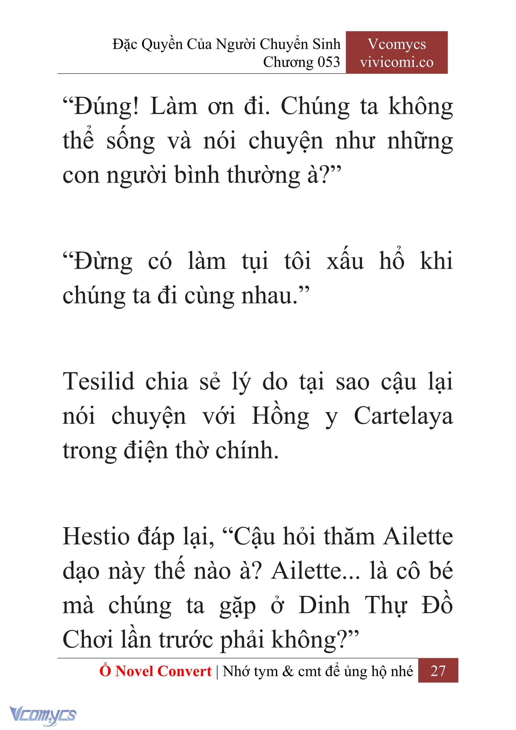 [Novel] Đặc Quyền Của Người Chuyển Sinh Chapter  53 - 29