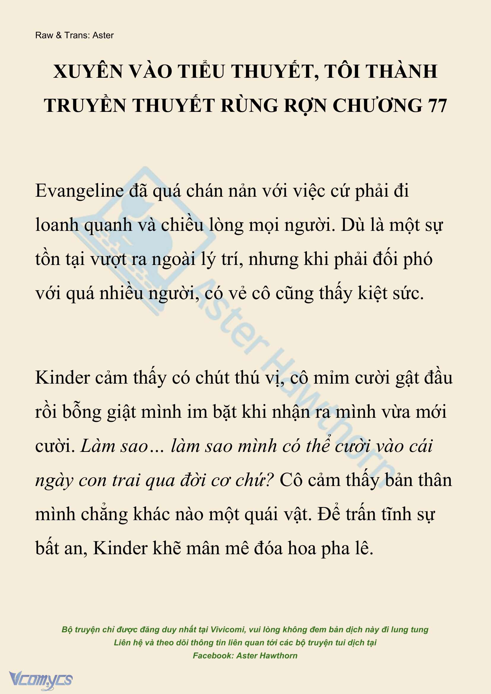 [Novel] Xuyên Vào Tiểu Thuyết, Tôi Thành Truyền Thuyết Rùng Rợn Chapter  77 - 1