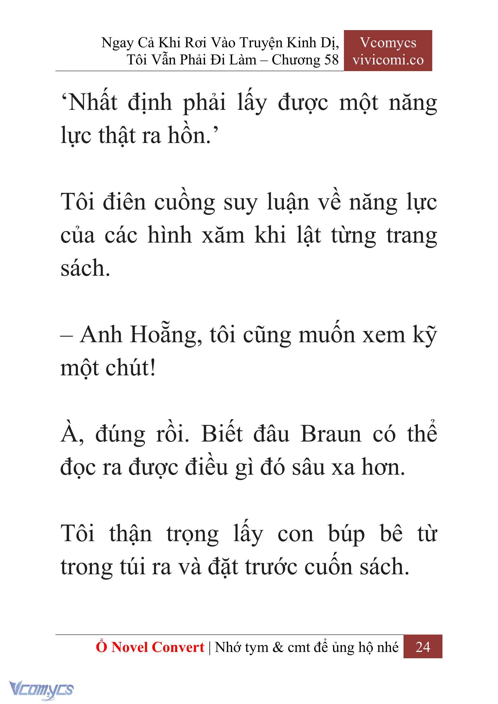 [Novel] Ngay Cả Khi Rơi Vào Truyện Kinh Dị, Tôi Vẫn Phải Đi Làm Chapter  58 - 27