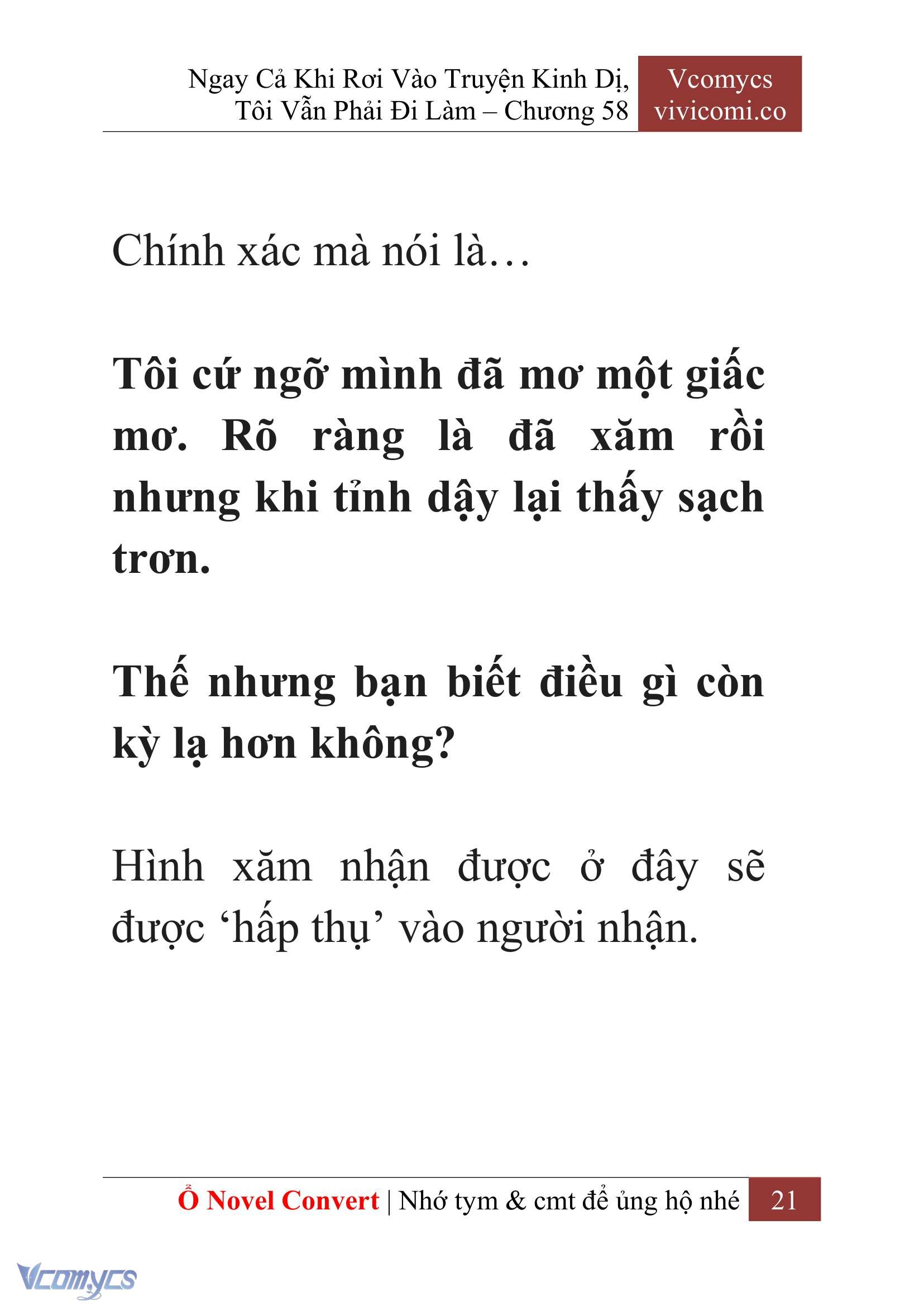 [Novel] Ngay Cả Khi Rơi Vào Truyện Kinh Dị, Tôi Vẫn Phải Đi Làm Chapter  58 - 24