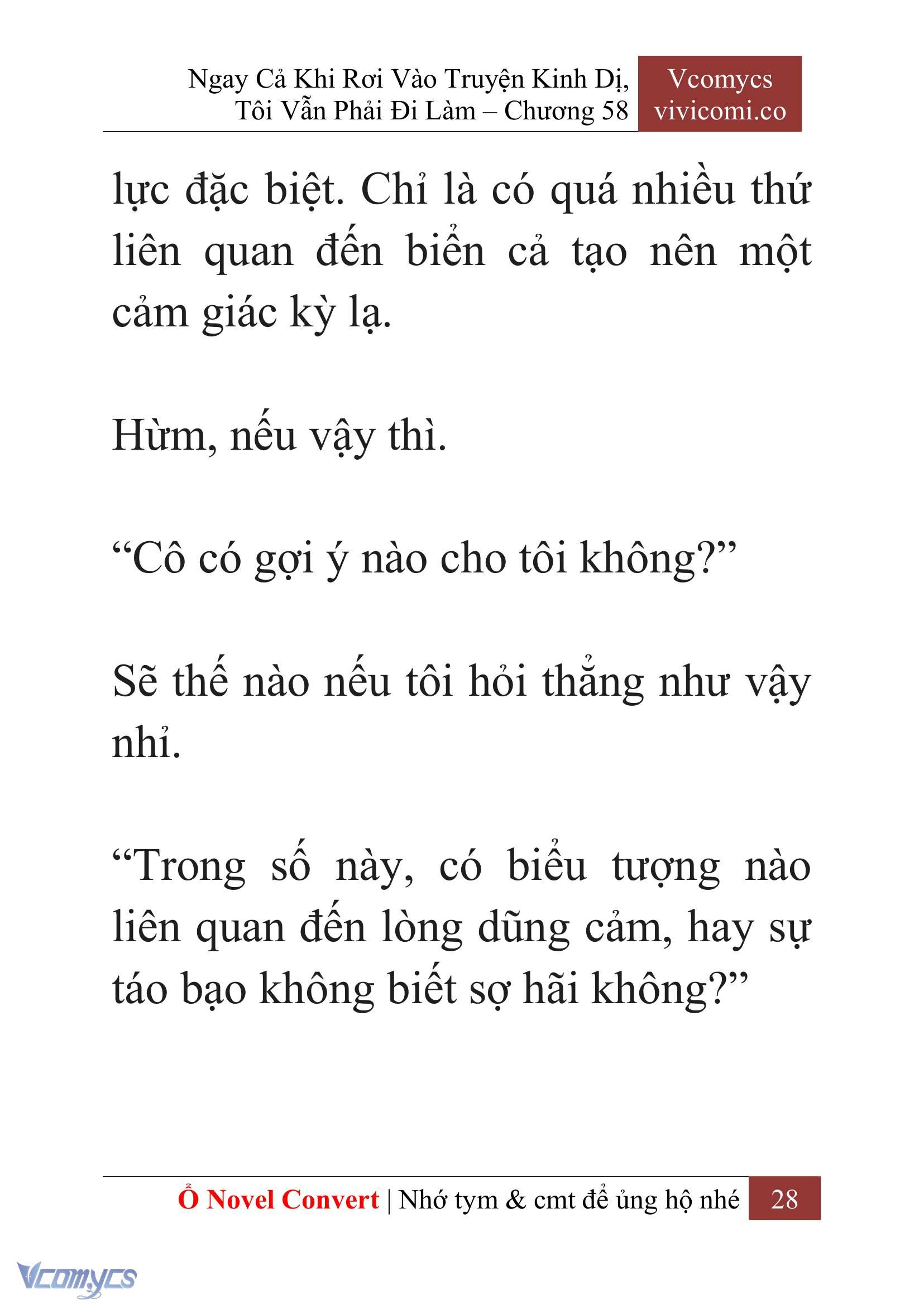[Novel] Ngay Cả Khi Rơi Vào Truyện Kinh Dị, Tôi Vẫn Phải Đi Làm Chapter  58 - 31