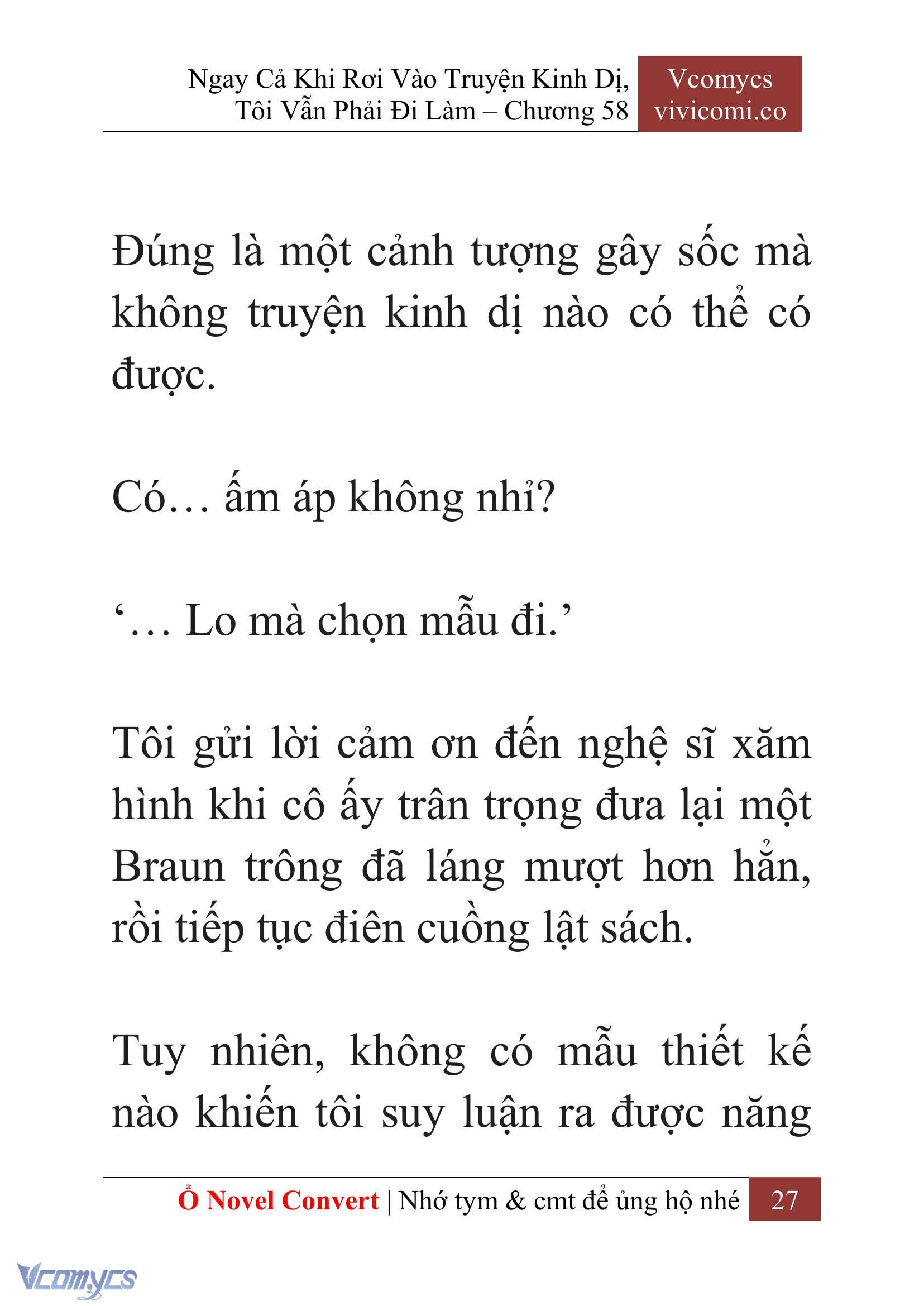 [Novel] Ngay Cả Khi Rơi Vào Truyện Kinh Dị, Tôi Vẫn Phải Đi Làm Chapter  58 - 30
