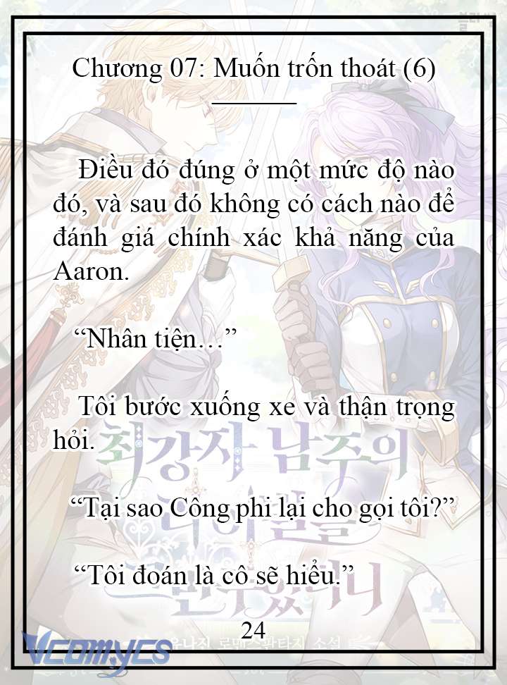 [Novel] Tôi Không Còn Là Đối Thủ Của Nam Chính Chapter  7 - 25