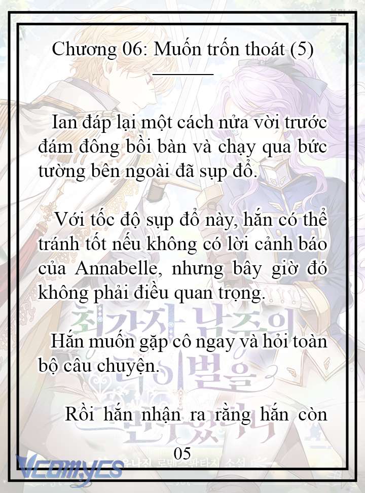 [Novel] Tôi Không Còn Là Đối Thủ Của Nam Chính Chapter  6 - 6
