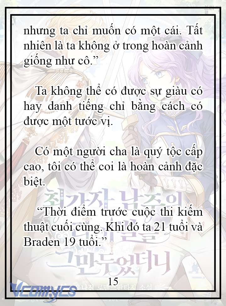 [Novel] Tôi Không Còn Là Đối Thủ Của Nam Chính Chapter  15 - 16