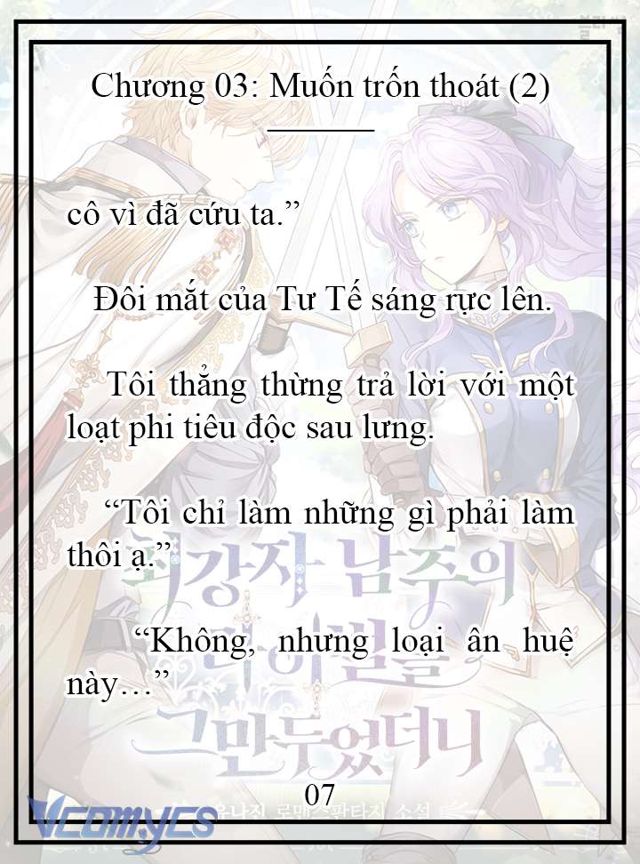 [Novel] Tôi Không Còn Là Đối Thủ Của Nam Chính Chapter  3 - 8